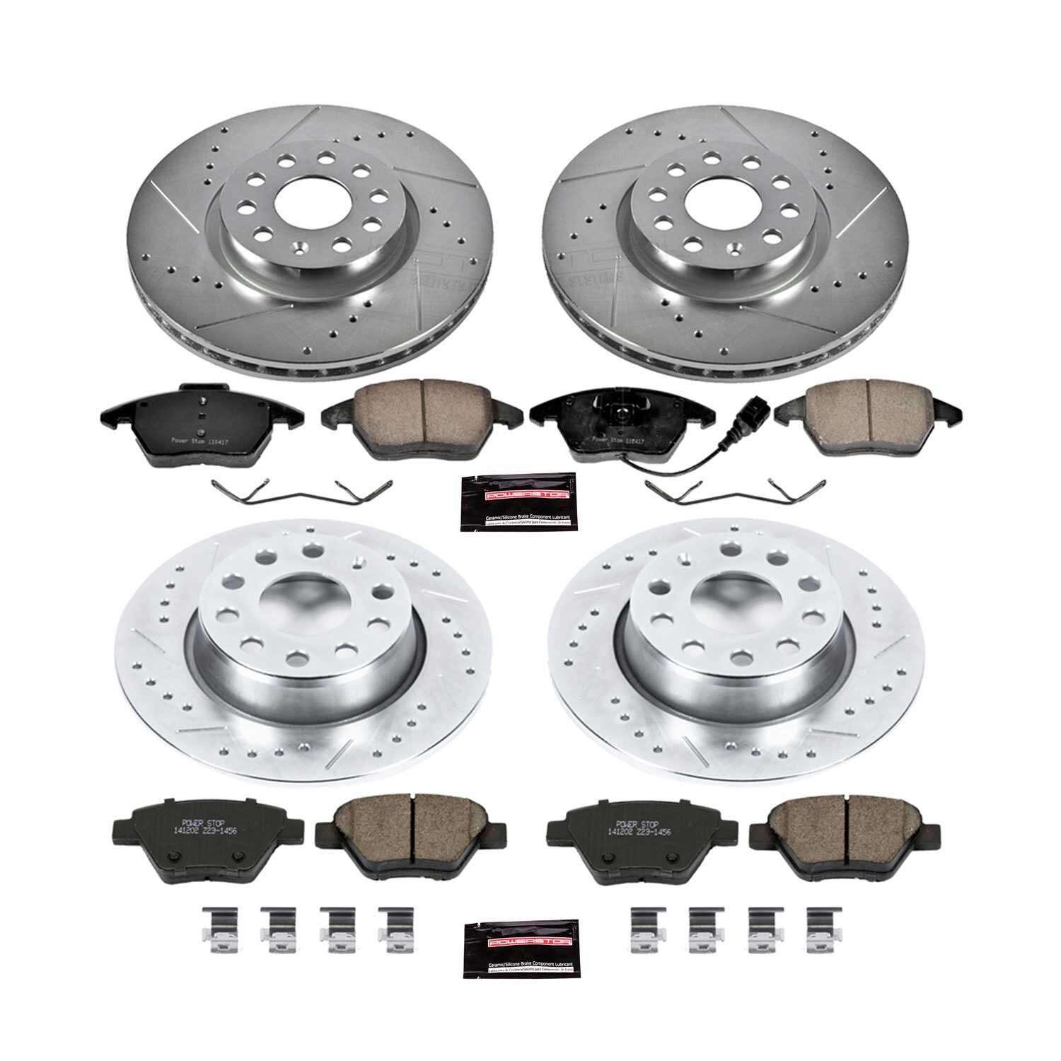Z23 Daily Driver Carbon-Fiber Ceramic Brake Pad and Drilled & Slotted Rotor Kit