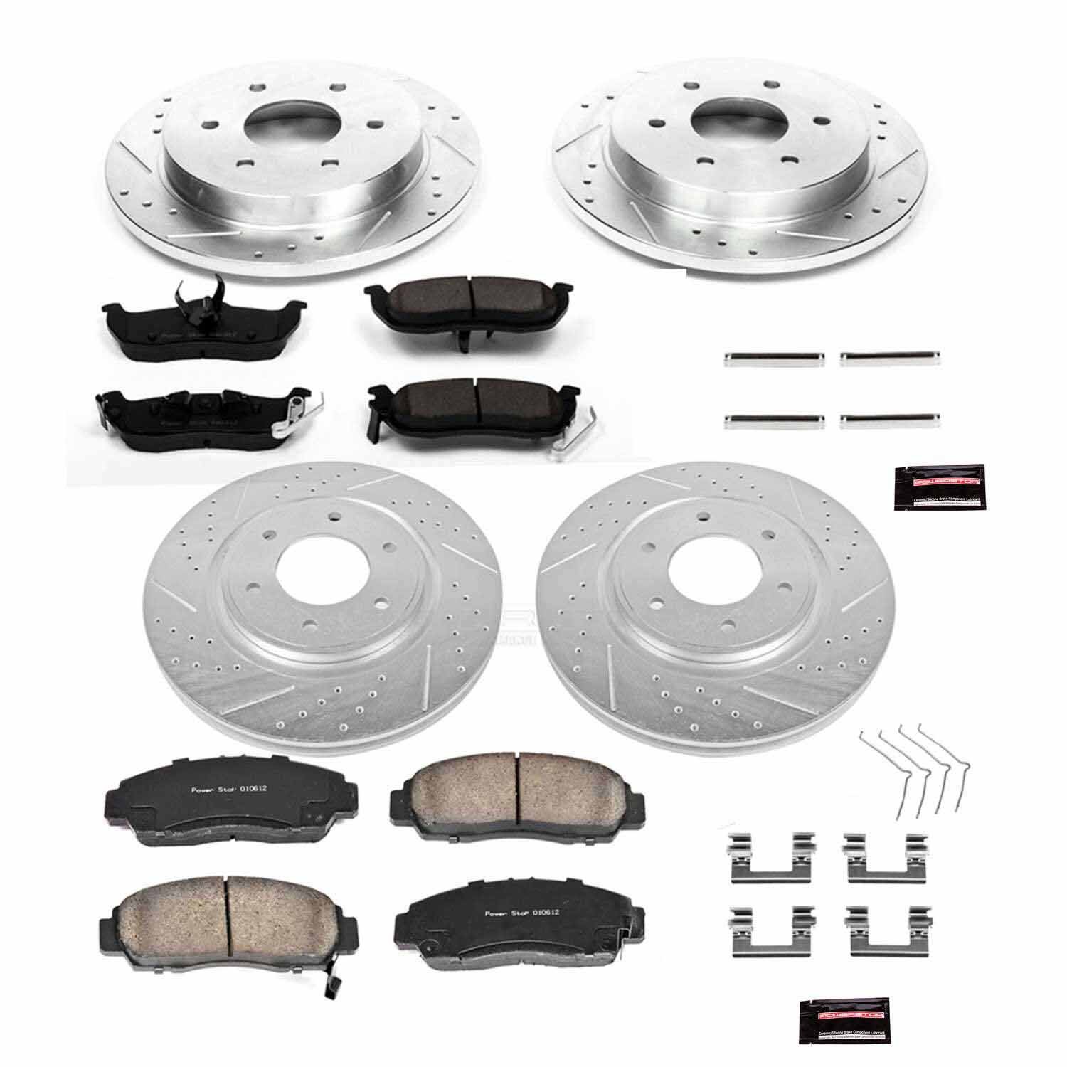 Z23 Daily Driver Carbon-Fiber Ceramic Brake Pad and Drilled & Slotted Rotor Kit