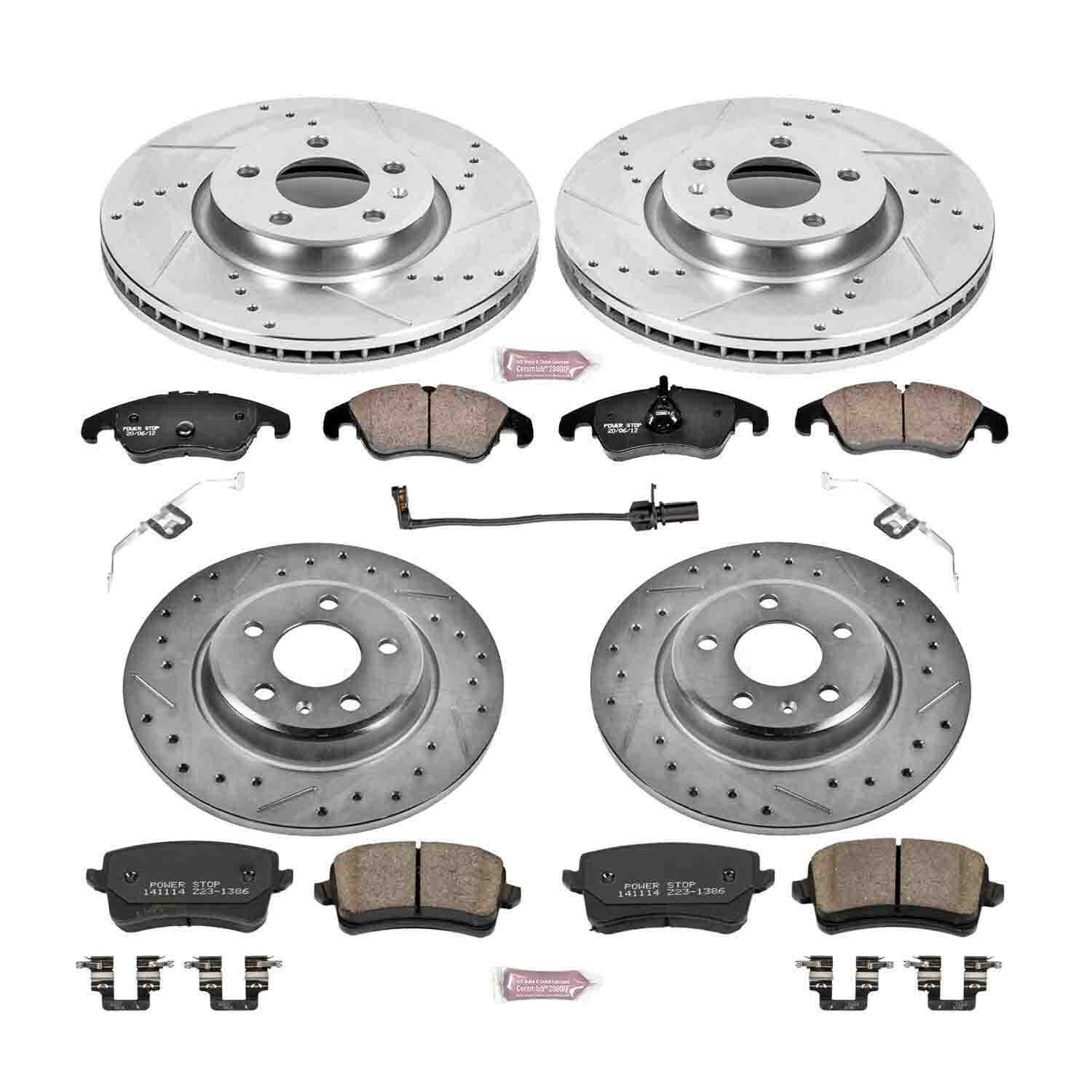 Z23 Daily Driver Carbon-Fiber Ceramic Brake Pad and Drilled & Slotted Rotor Kit