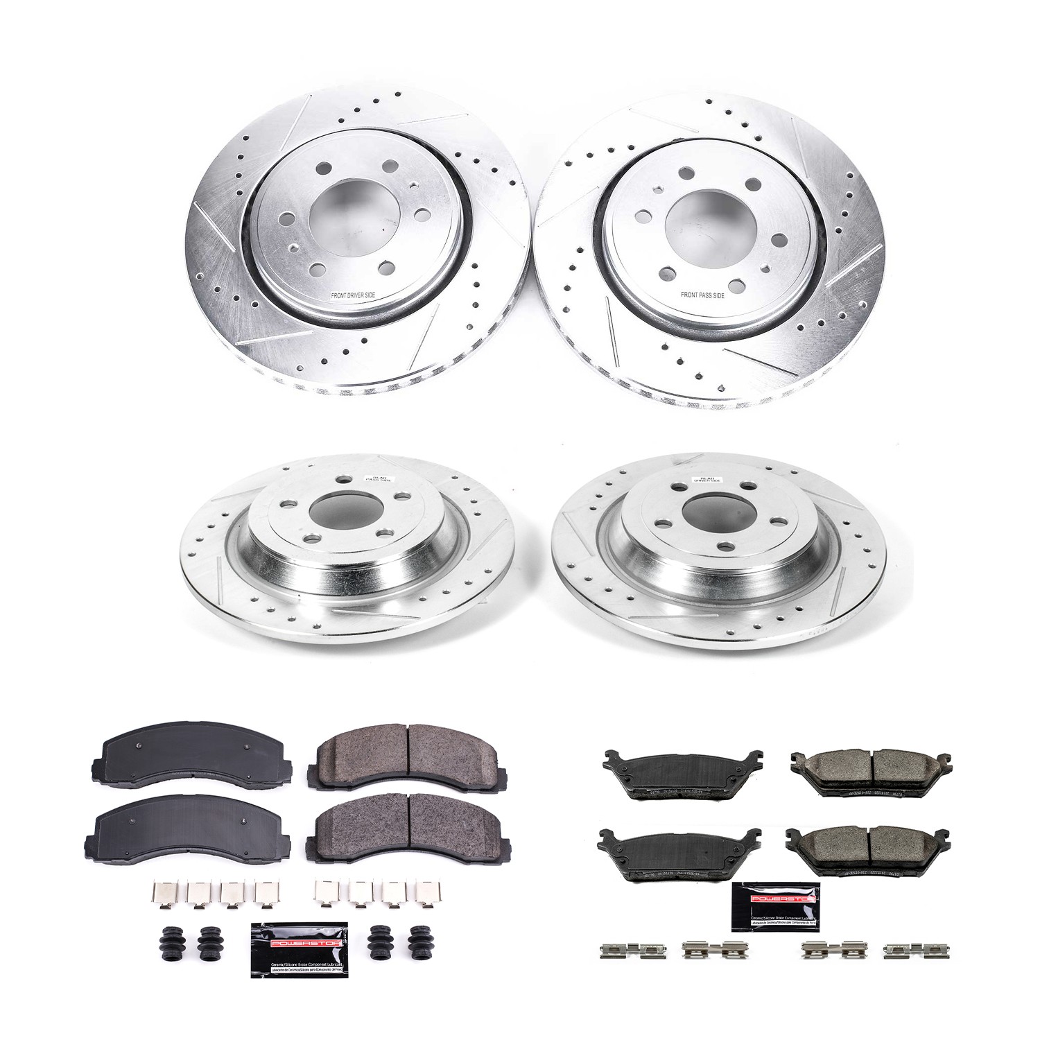 Z23 Daily Driver Carbon-Fiber Ceramic Brake Pad and Drilled & Slotted Rotor Kit
