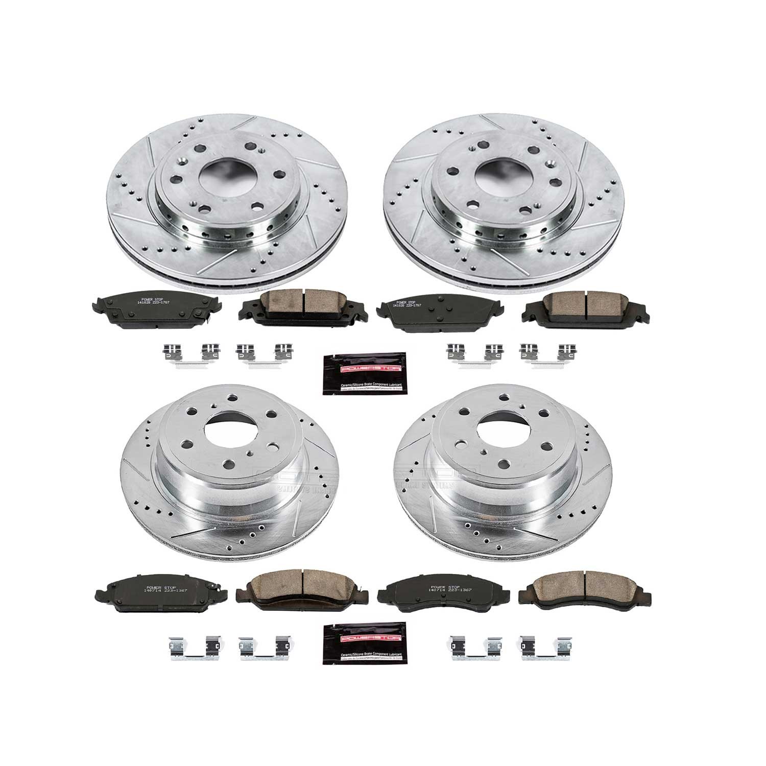 Z23 Daily Driver Carbon-Fiber Ceramic Brake Pad and Drilled & Slotted Rotor Kit