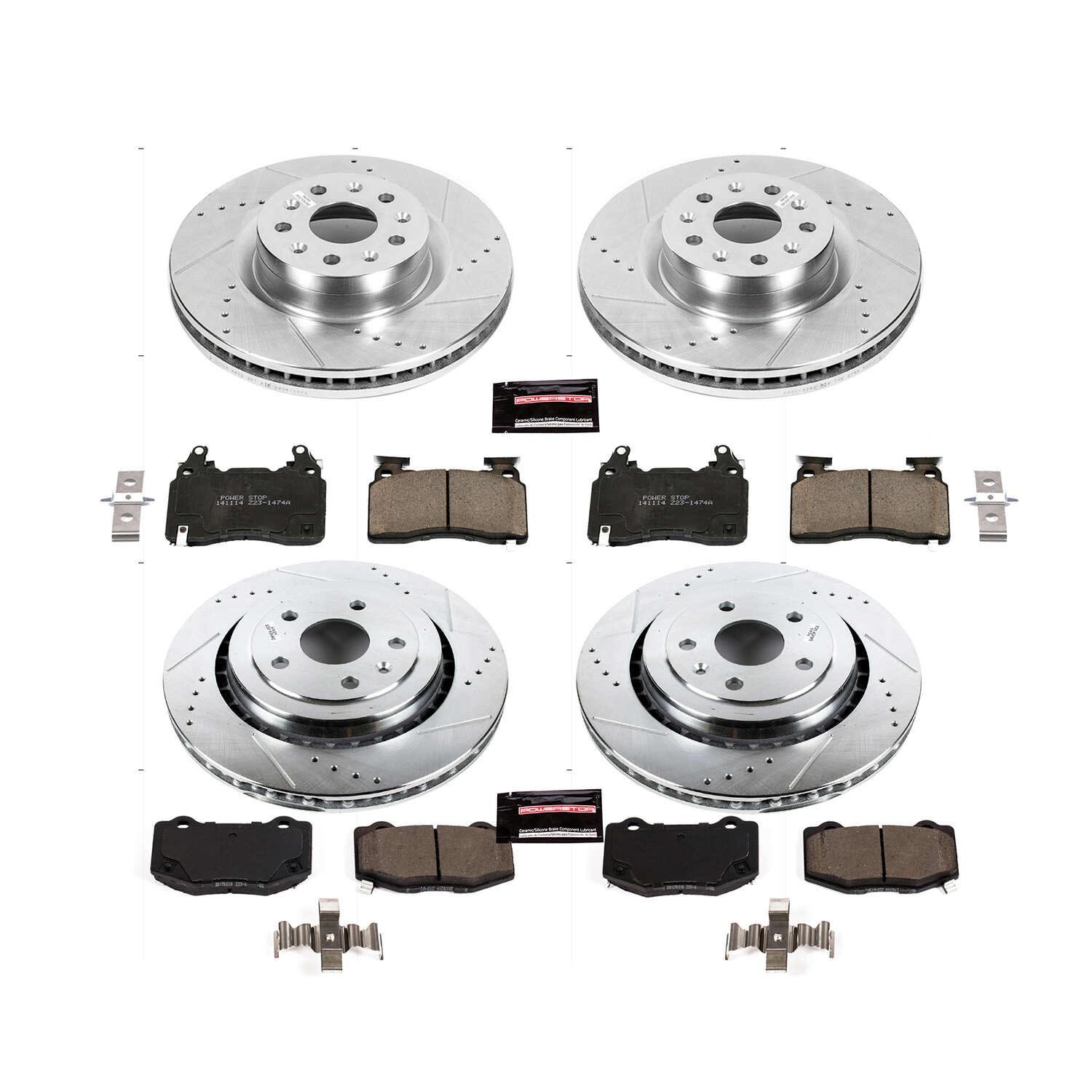 Z23 Daily Driver Carbon-Fiber Ceramic Brake Pad and Drilled & Slotted Rotor Kit