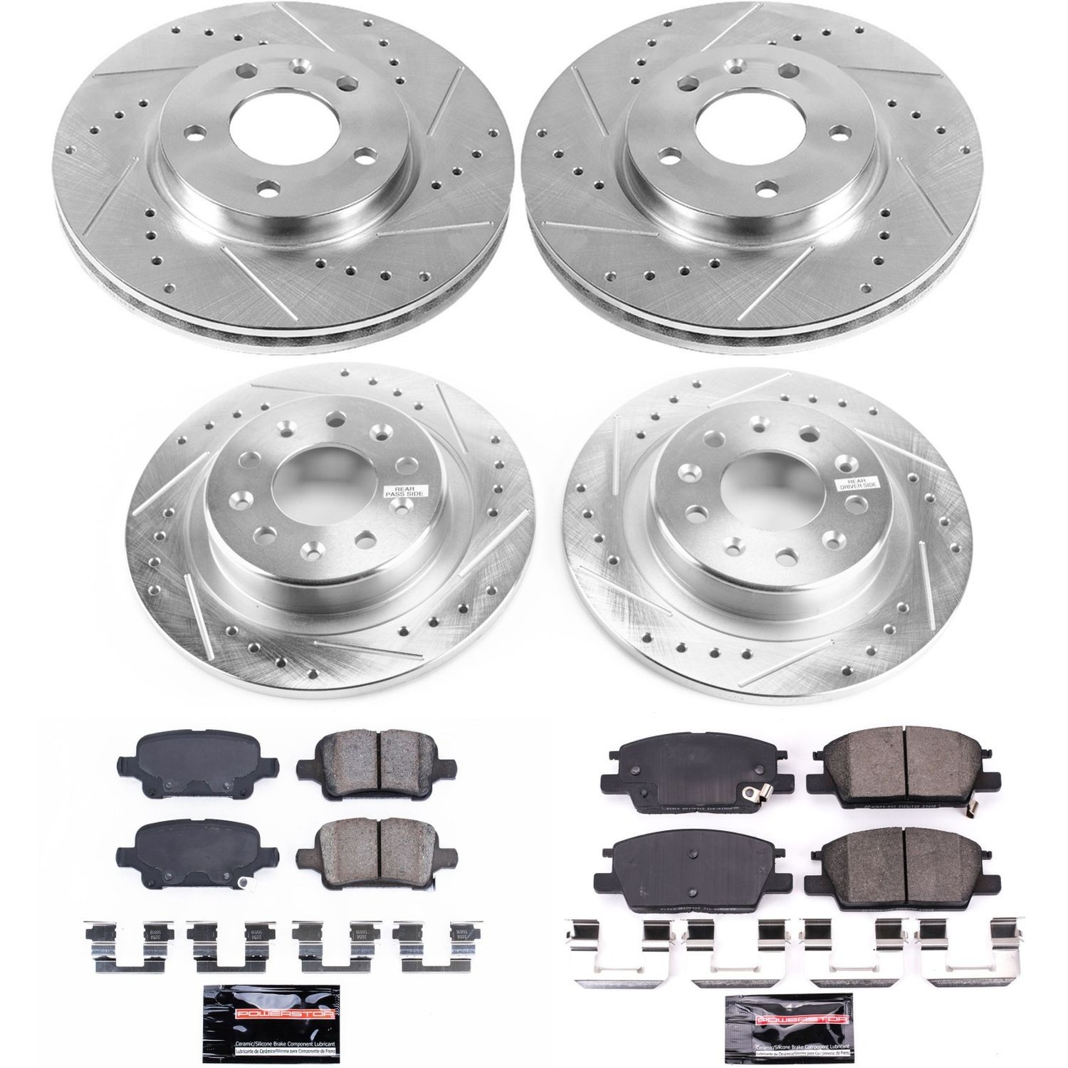 Z23 Daily Driver Carbon-Fiber Ceramic Brake Pad and Drilled & Slotted Rotor Kit