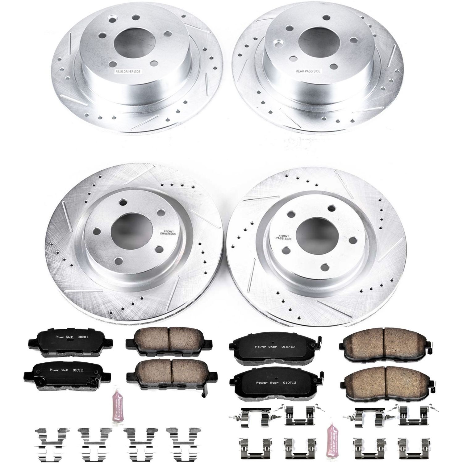 Z23 Daily Driver Carbon-Fiber Ceramic Brake Pad and Drilled & Slotted Rotor Kit