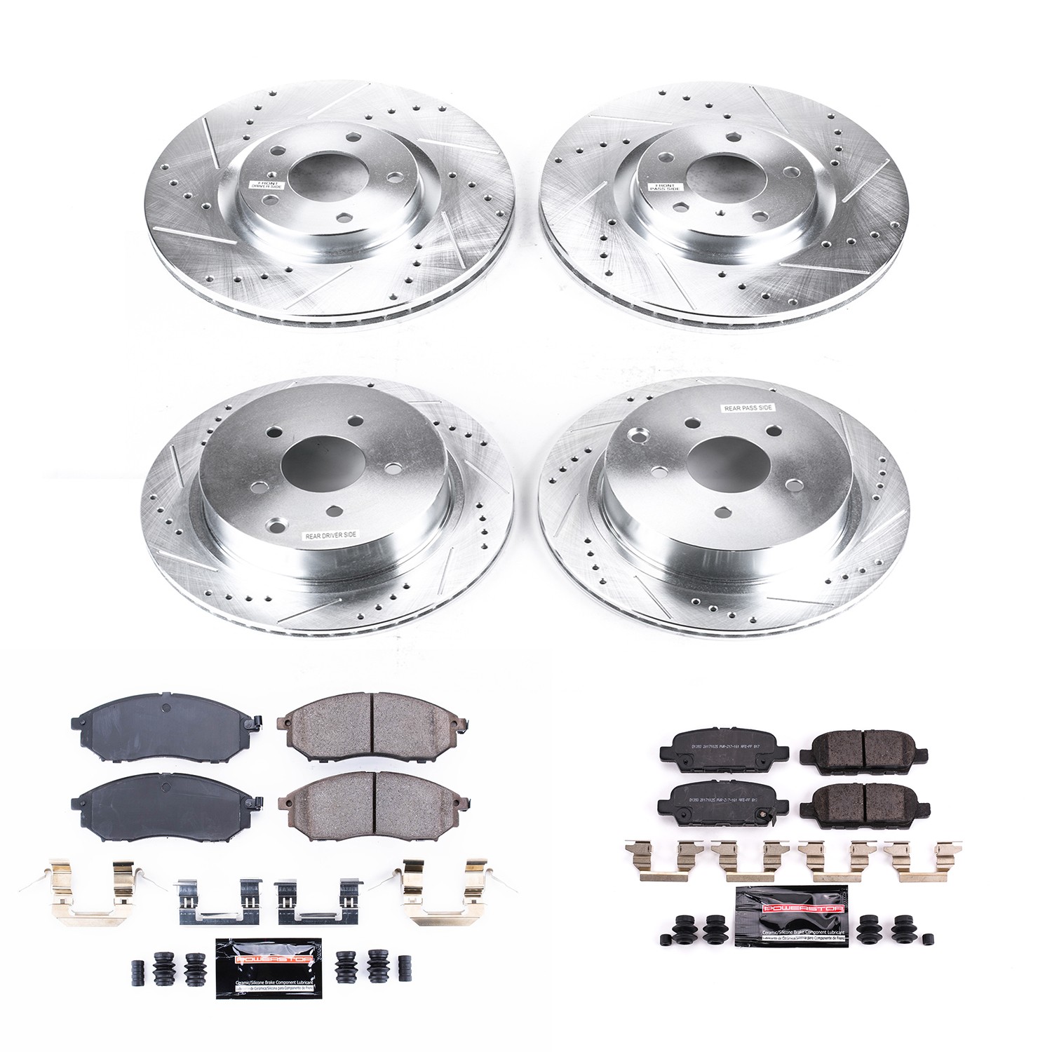 Z23 Daily Driver Carbon-Fiber Ceramic Brake Pad and Drilled & Slotted Rotor Kit