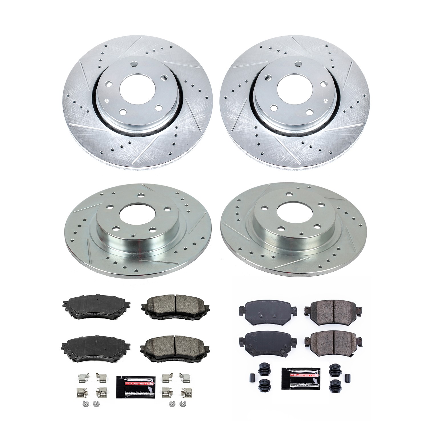 Z23 Daily Driver Carbon-Fiber Ceramic Brake Pad and Drilled & Slotted Rotor Kit