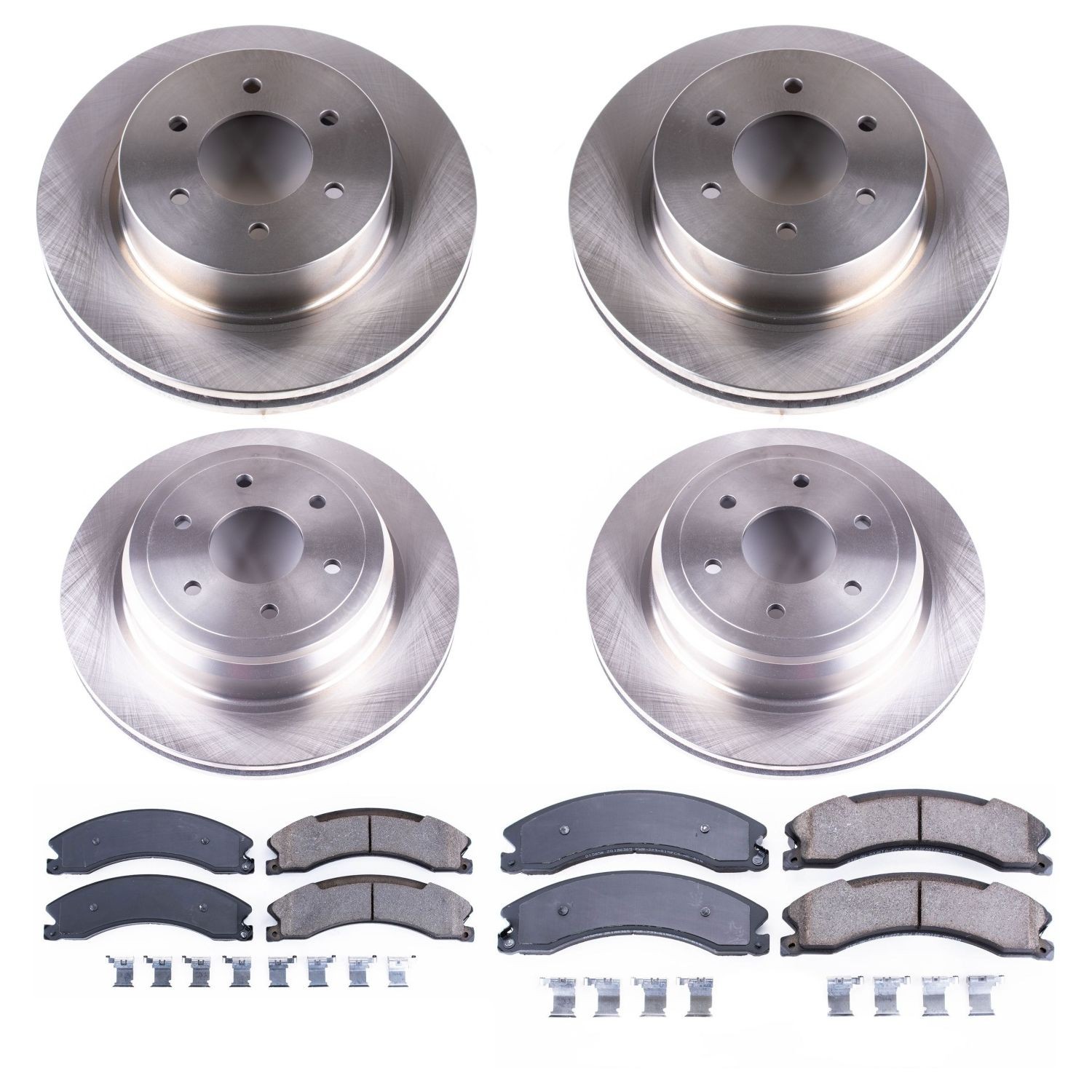 OE Stock Replacement Low-Dust Ceramic Brake Pad and Rotor Kit