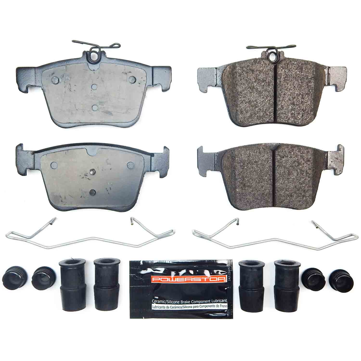 PowerStop - Z23 Daily Driver Carbon-Fiber Ceramic Brake Pads with Hardware Kit