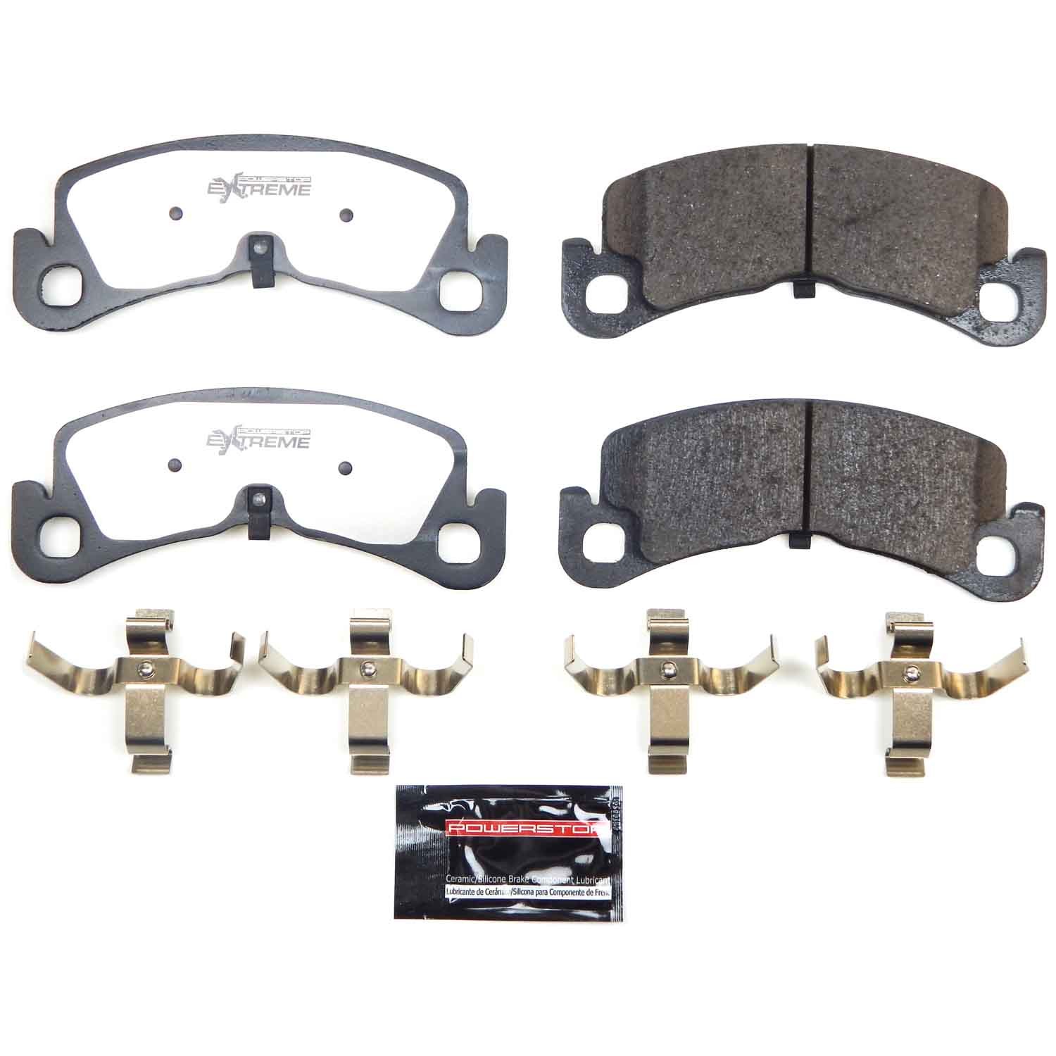 PowerStop - Z26 Performance Carbon-Fiber Ceramic Brake Pads with Hardware Kit