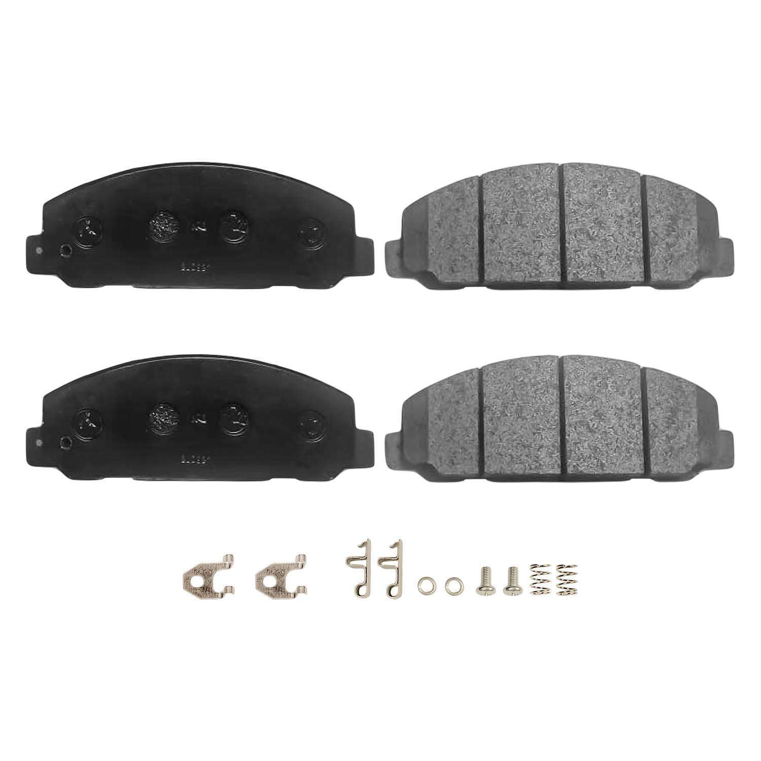 PowerStop - Z47 MD and Fleet Carbon-Fiber Semi-Met Brake Pads with Hardware Kit