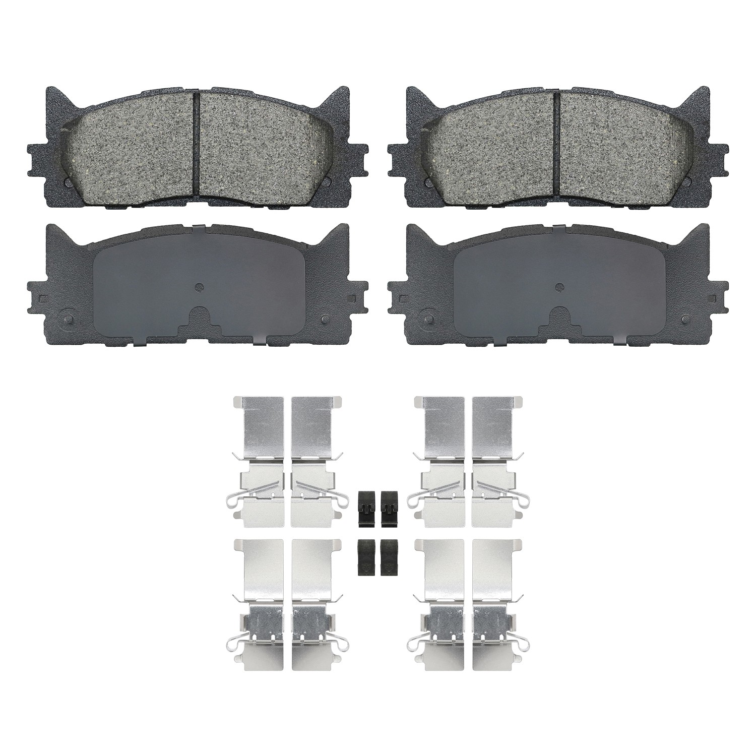 Shimmed, slotted and chamfered for maximum performance (where applicable)