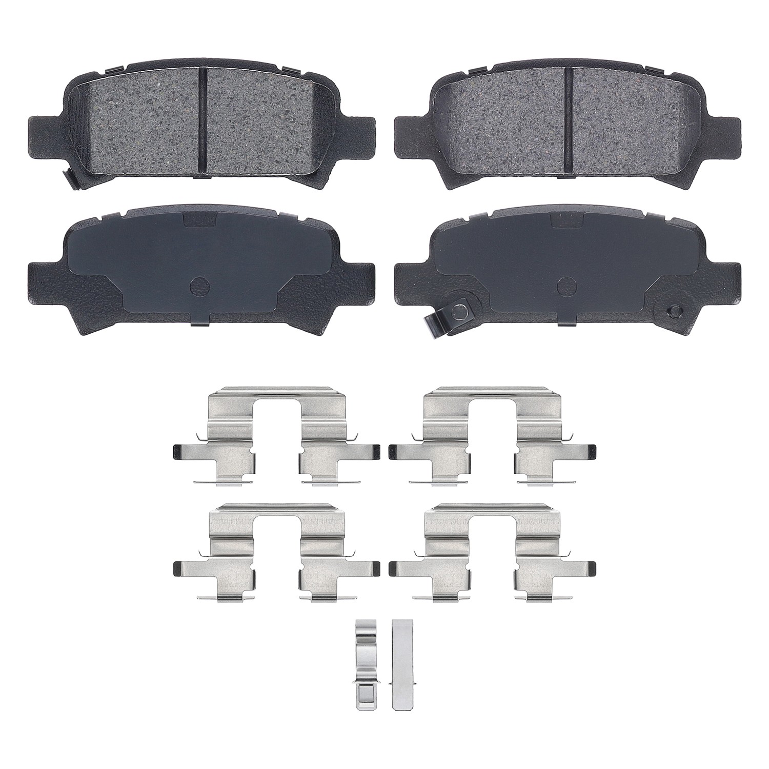Shimmed, slotted and chamfered for maximum performance (where applicable)