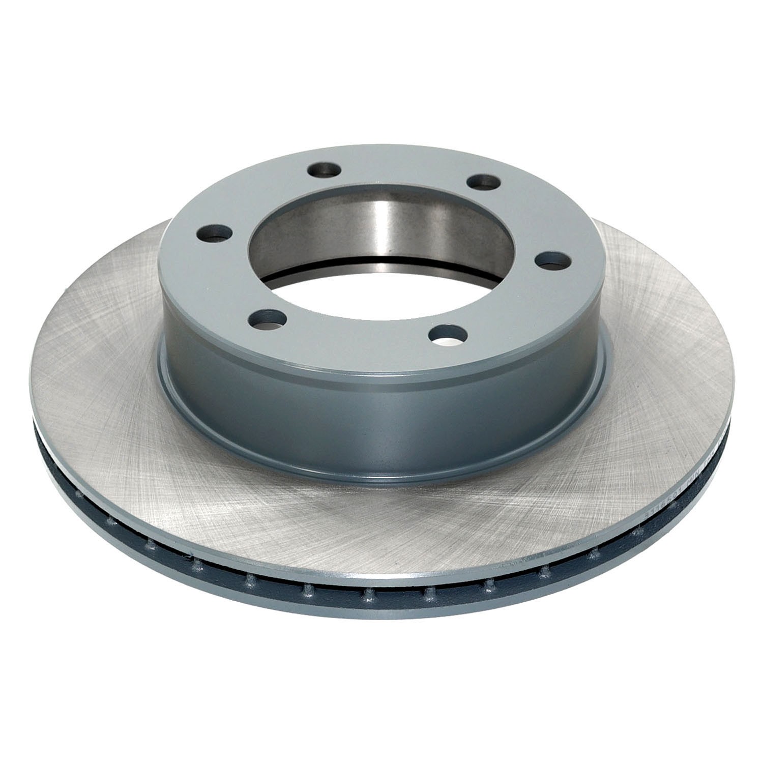 Coated on hat and edge; non-directional swirl finish