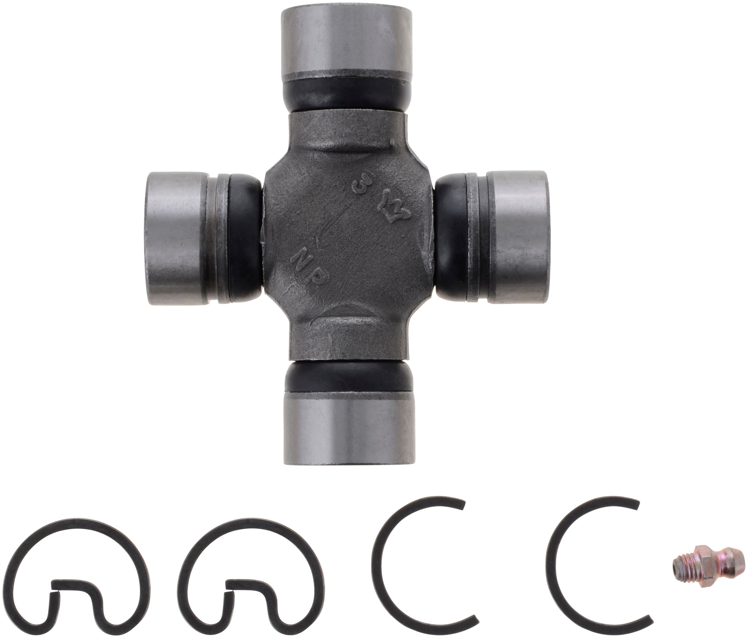 U-Joint Greaseable Spicer 1330 to 7260 Series; Lube fitting in Bearing Cap