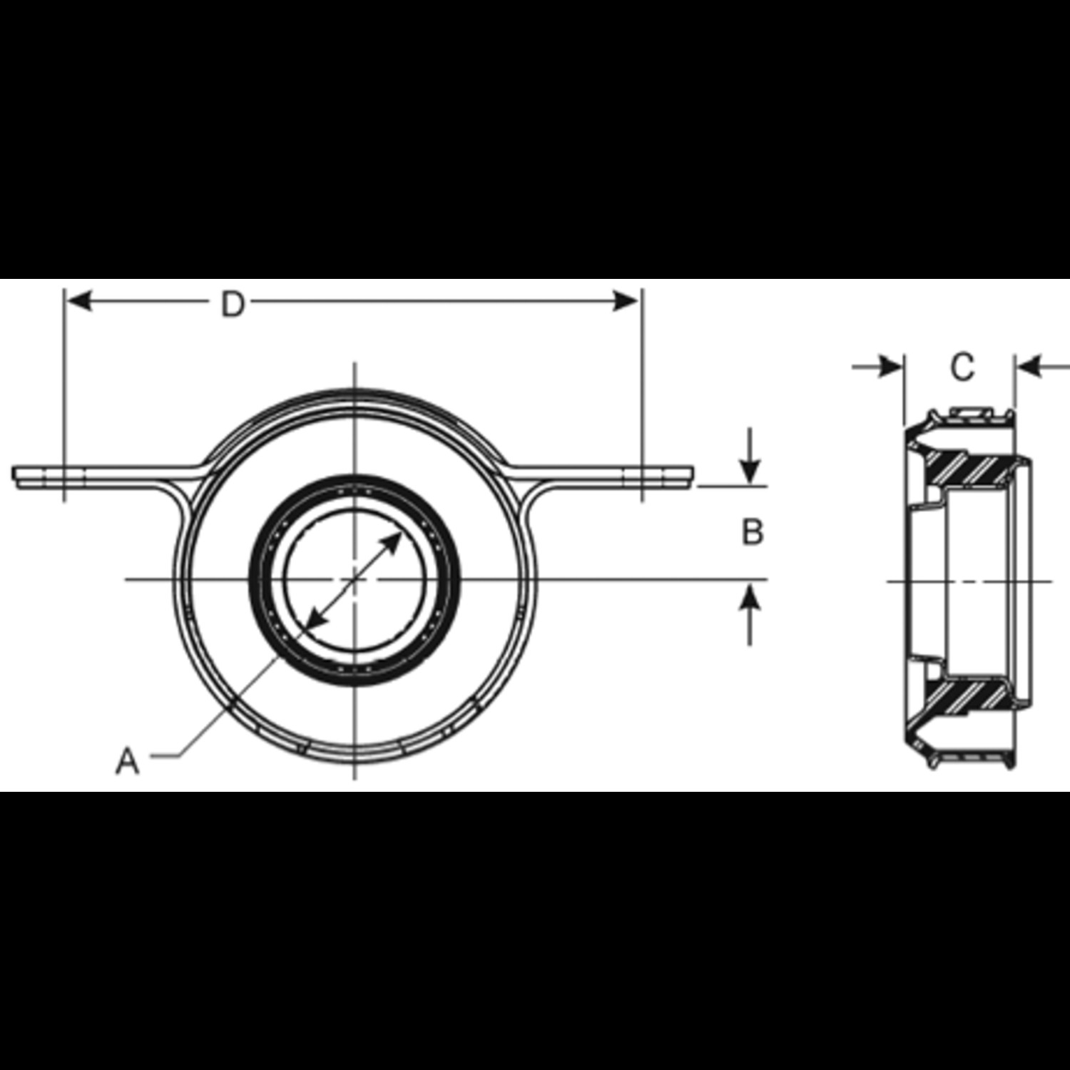 Drive Shaft Center Support Bearing