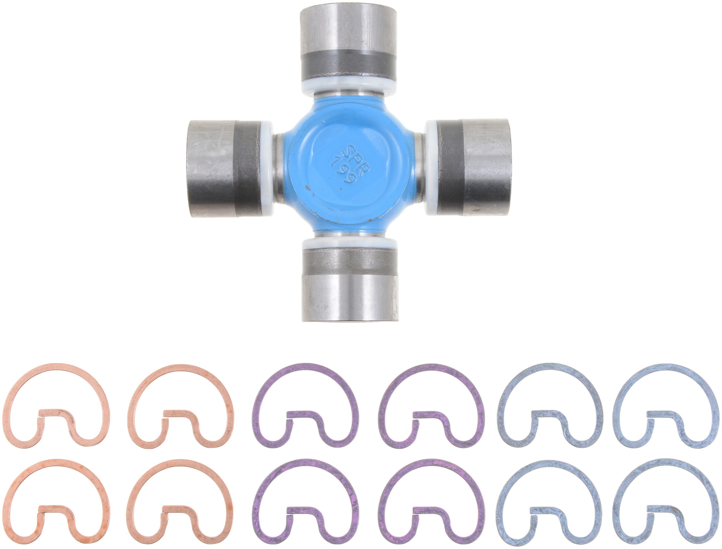 U-Joint; Non-Greaseable; Blue Coated U-Joint Kit SPL30/1350 Outside Snap Ring