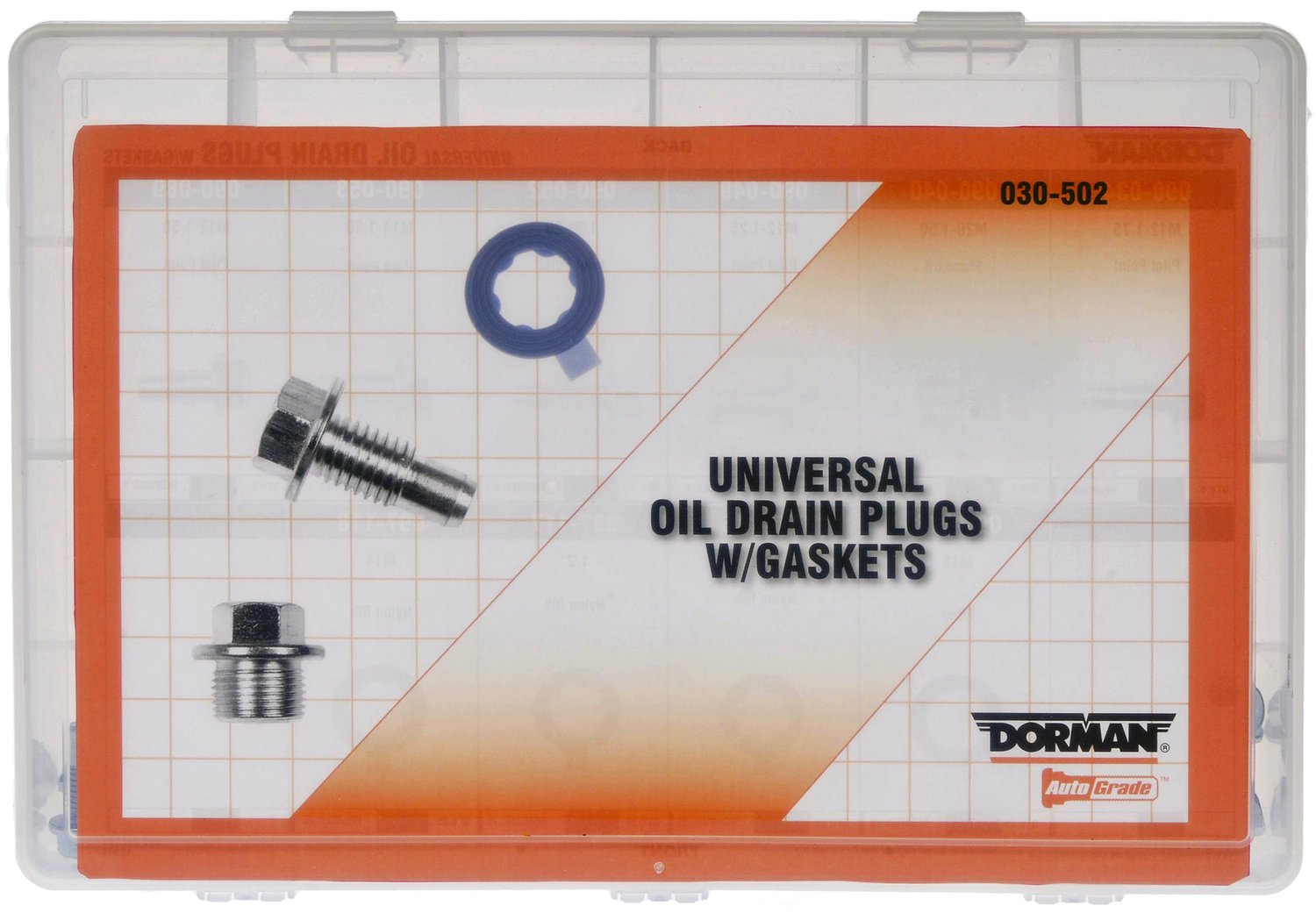 Universal Oil Drain Plug And Gasket Tech Tray