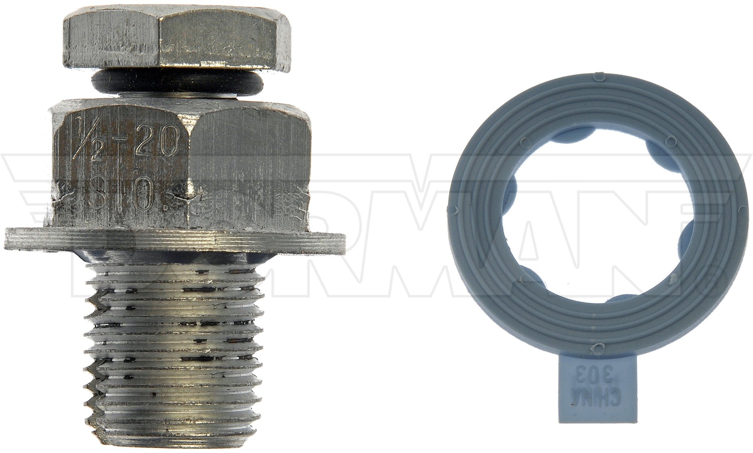 Oil Drain Plug Piggyback 1/2-20 S.O., Head Size 3/4 In.