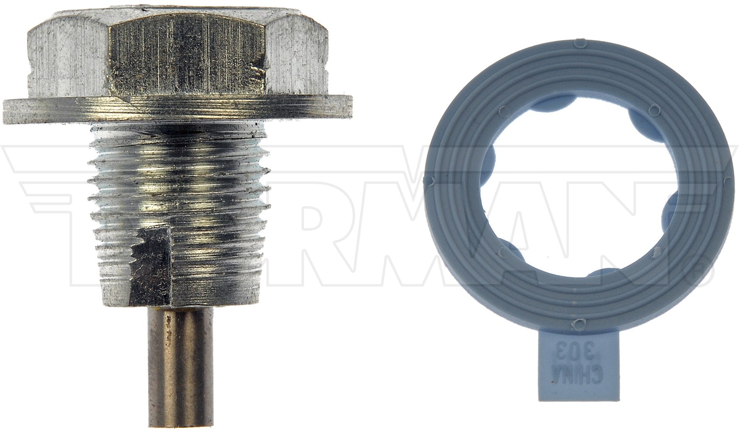 Magnetic Oil Drain Plug 1/2-20 Single Oversized., Head Size 3/4 in