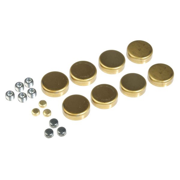 Chrysler Brass Expansion Plug Kit, 14 Expansion Plugs, 11 Pipe Plugs