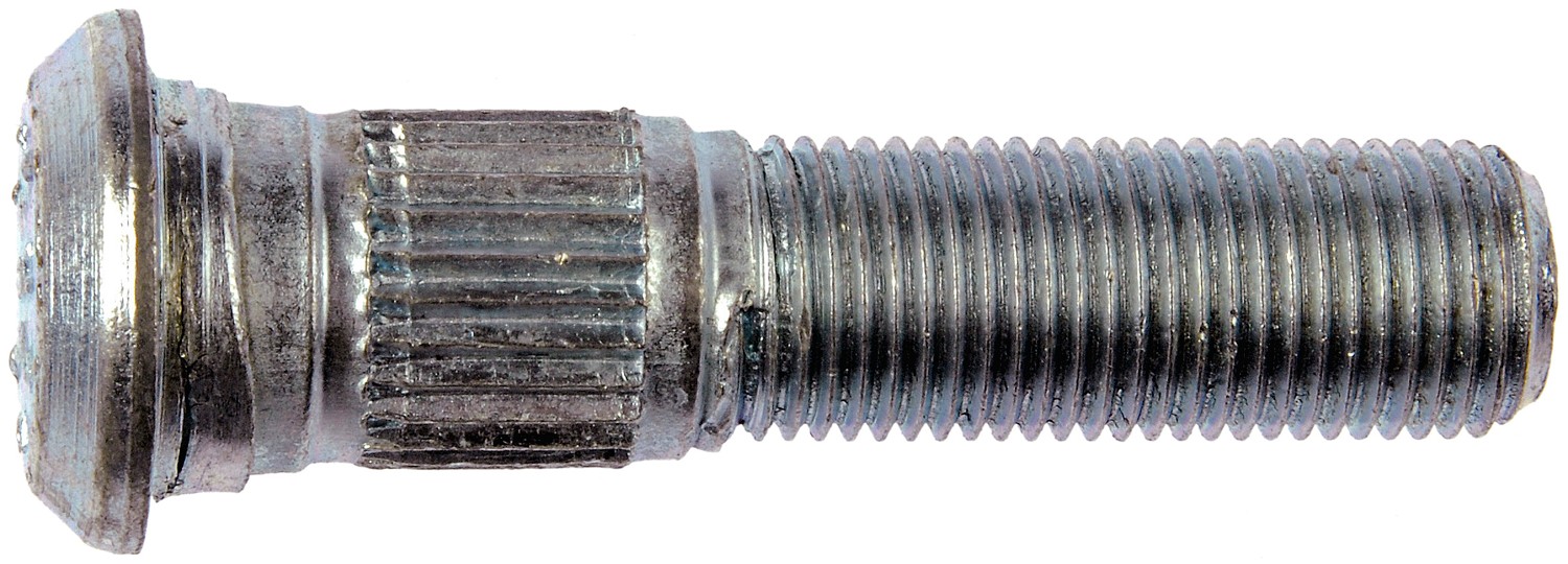 9/16-18 Serrated Wheel Stud - 0.650 In. Knurl, 2-17/32 In. Length