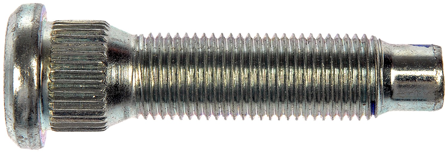 1/2-20 Serrated Wheel Stud - 0.629 In. Knurl, 2.22 In. Length