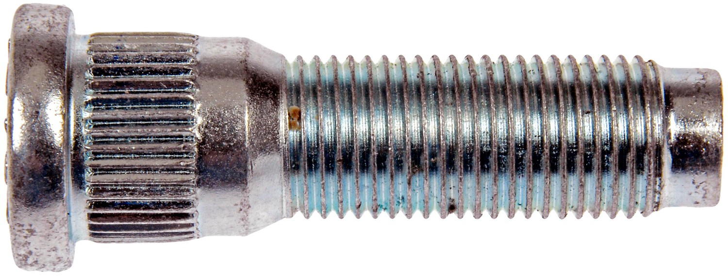 1/2-20 Serrated Wheel Stud - 0.627 In. Knurl, 1.9 In. Length