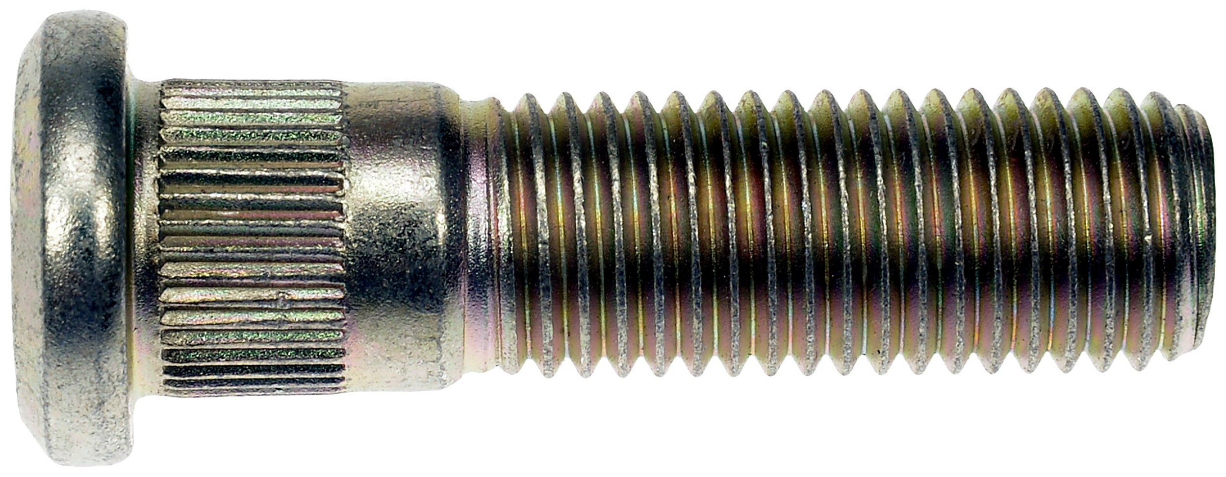 M12-1.25 Serrated Wheel Stud - 12.6 mm Knurl, 43.5 mm Length