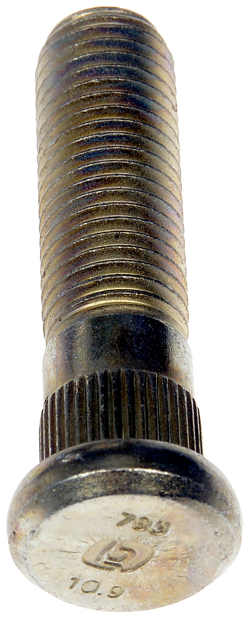 M12-1.50 Serrated Wheel Stud - 0.5in. Knurl , 49mm Under Head Length