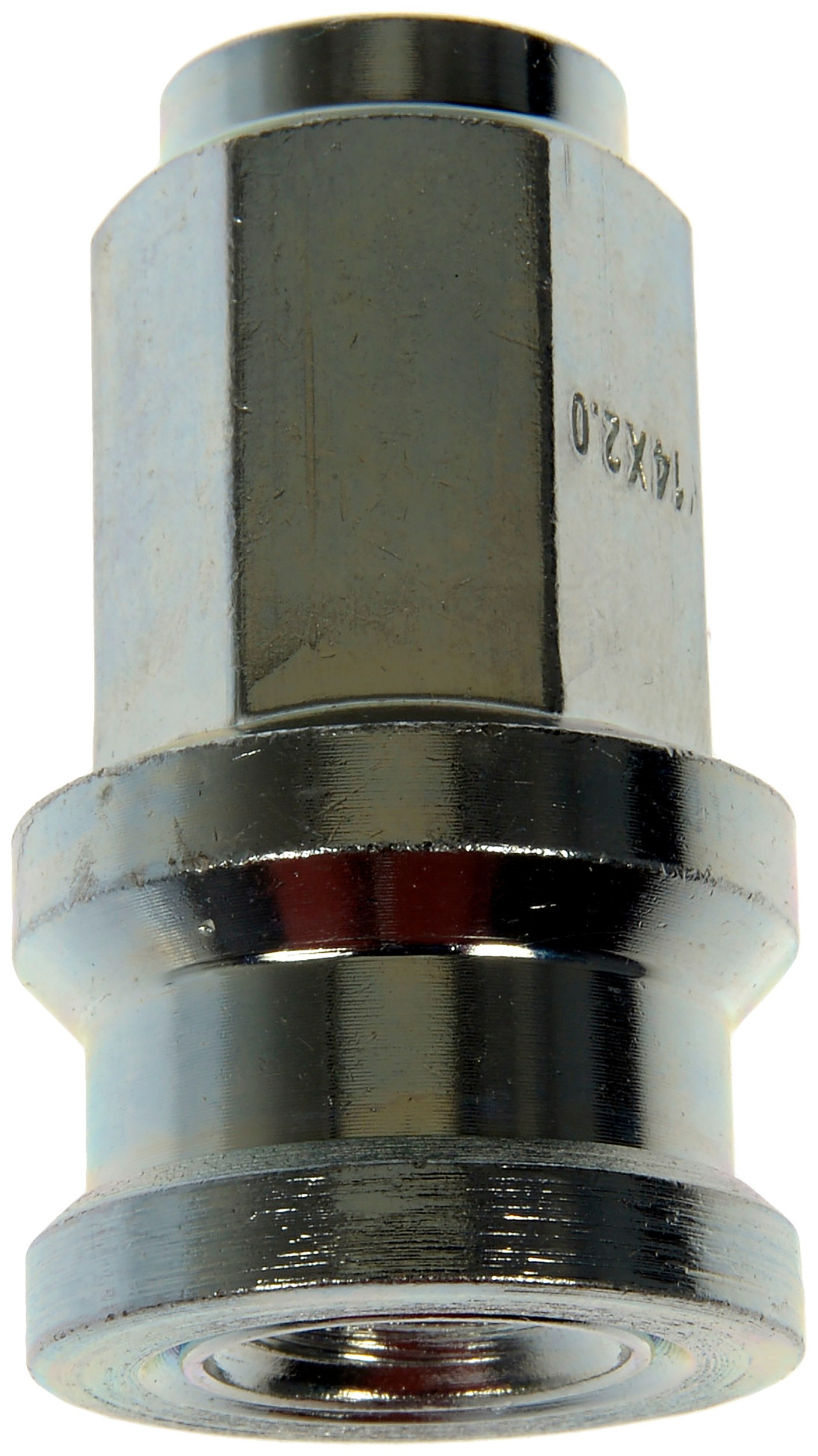Wheel Nut M14-2.0 Flanged Flat Face - 21mm Hex, 50mm Length