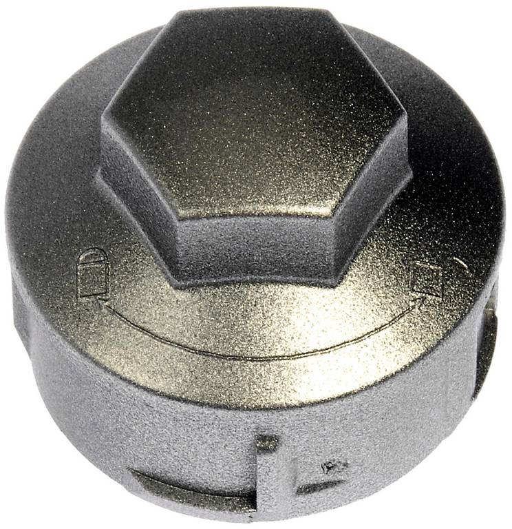 Silver Wheel Nut Cover, Screw and Lock Type, 19mm Hex