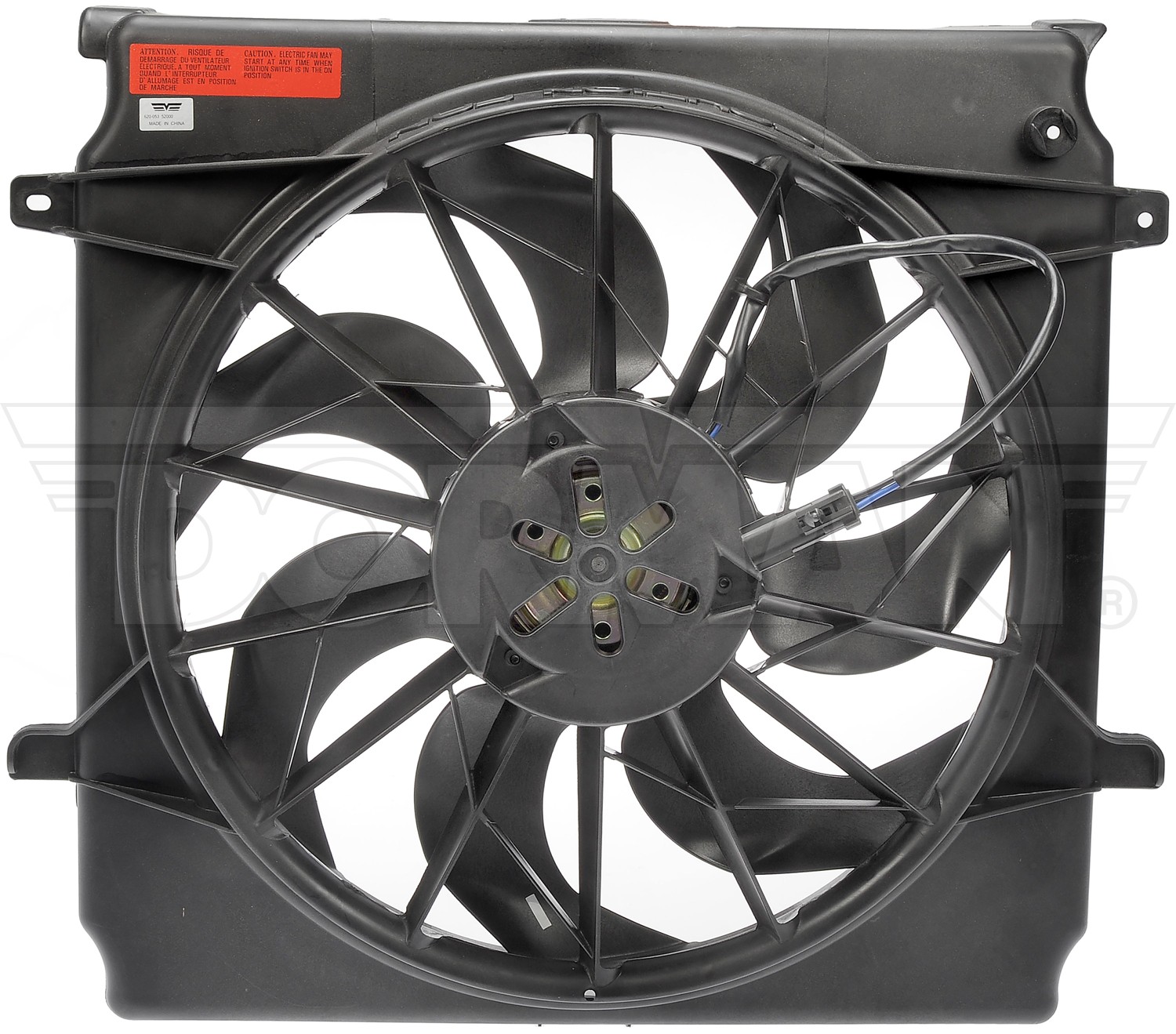 Radiator Fan Assembly Without Controller