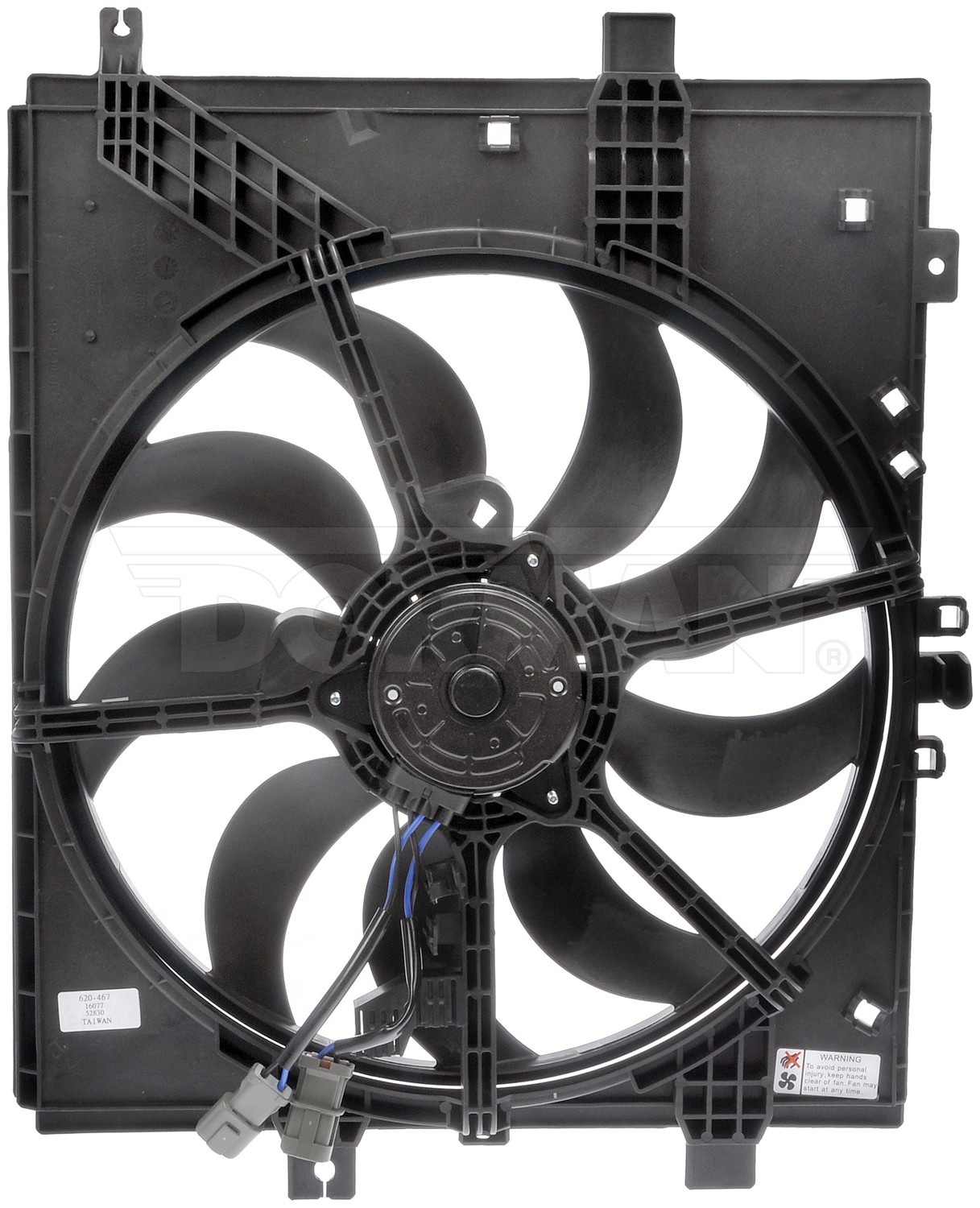 Radiator Fan Assembly Without Controller