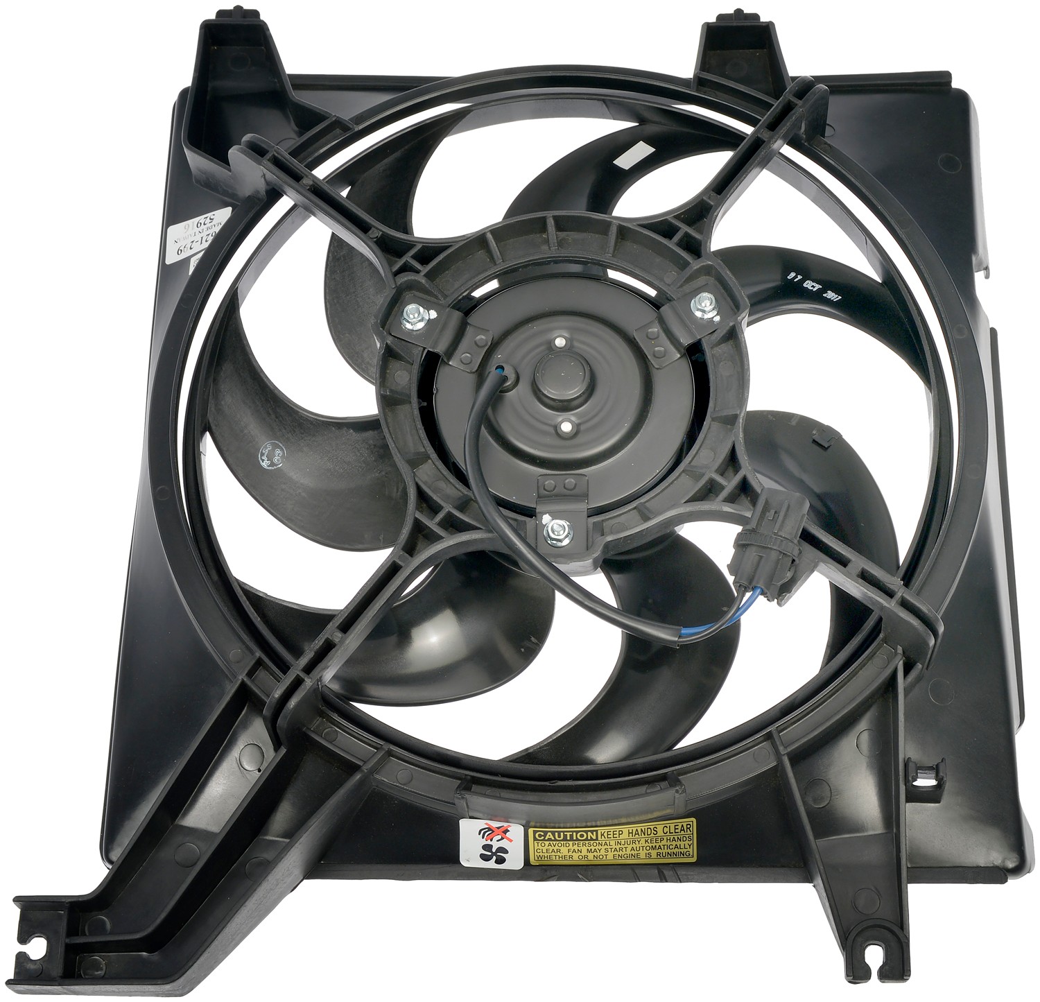 Radiator Fan Assembly Without Controller