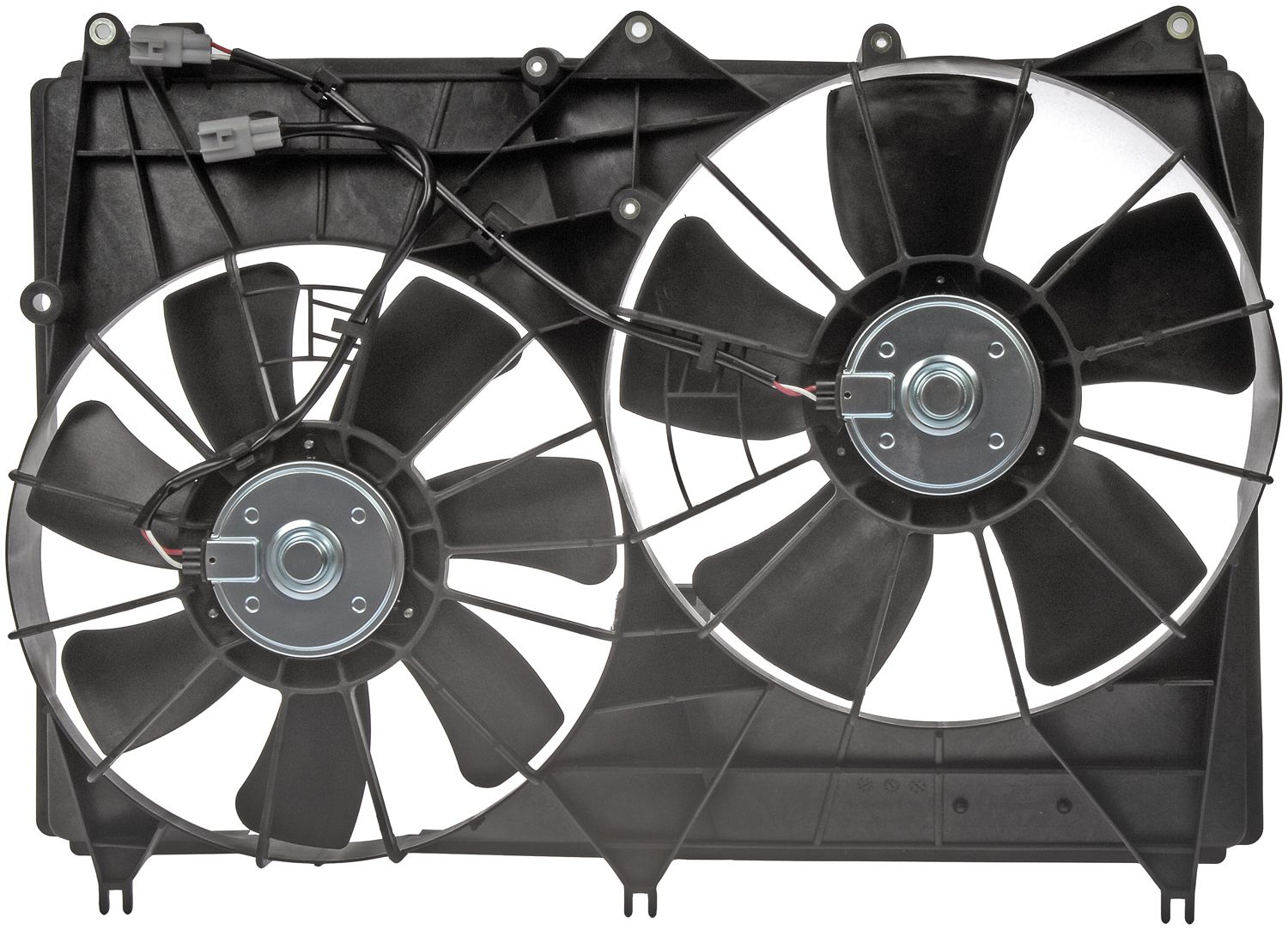 Dual Fan Assembly Without Controller