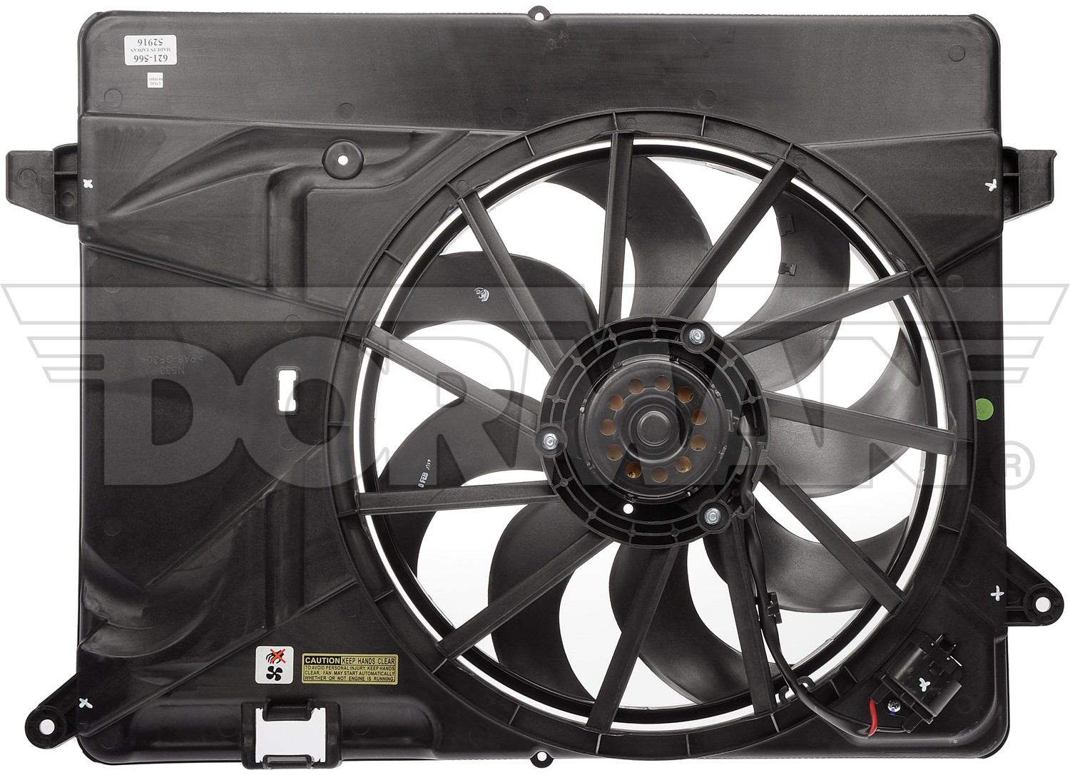 Radiator Fan Assembly Without Controller