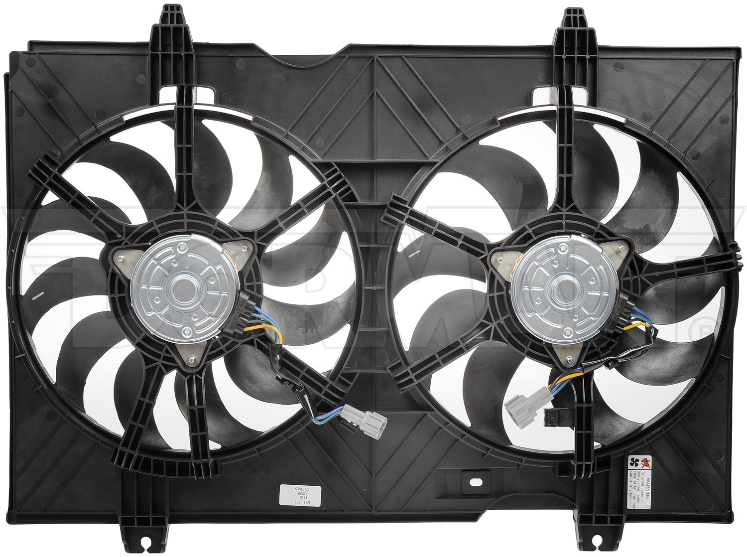 Radiator Fan Assembly Without Controller