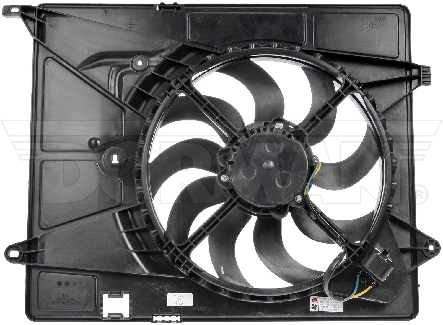 Radiator Fan Assembly Without Controller