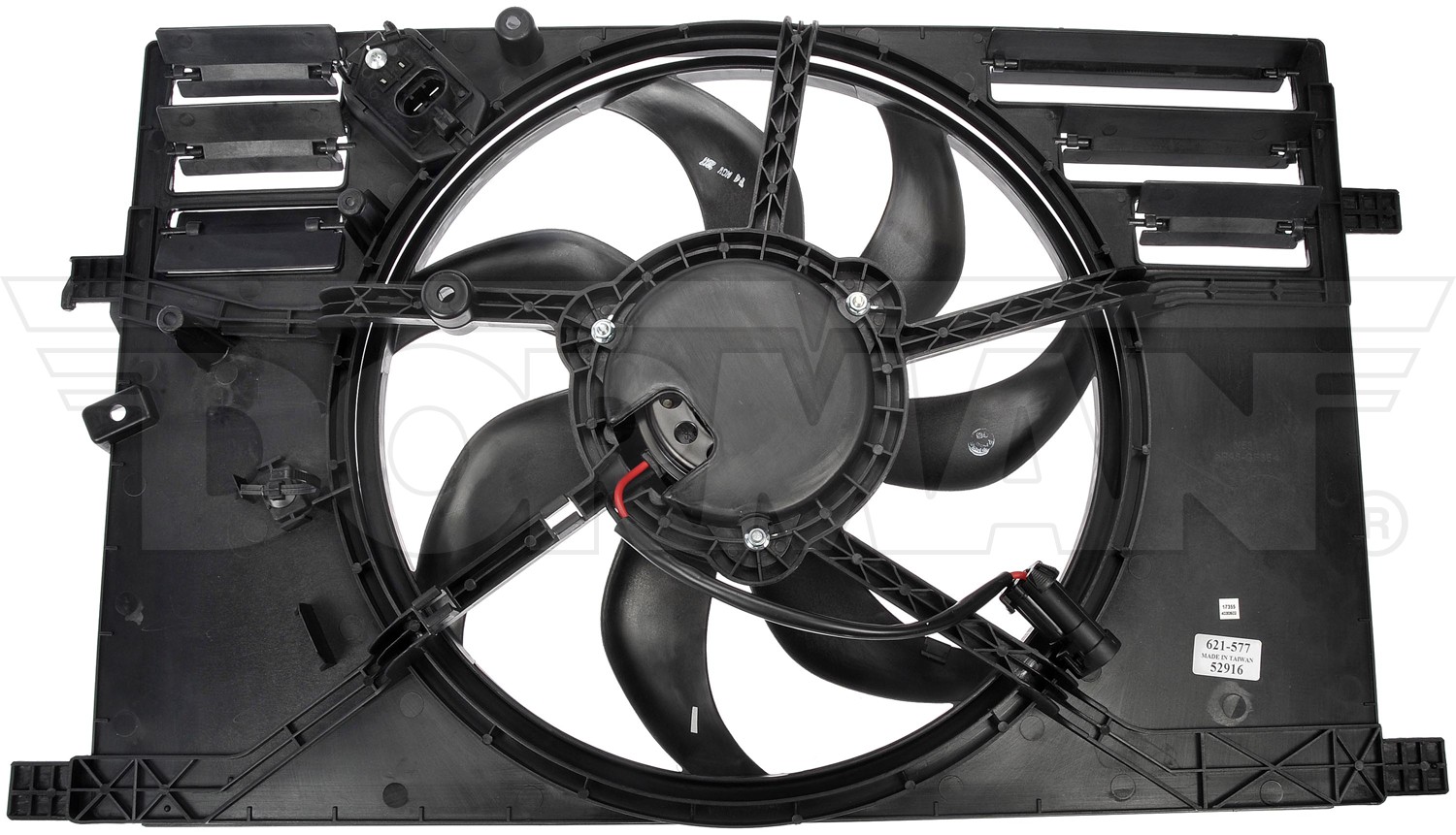 Radiator Fan Assembly With Resistor
