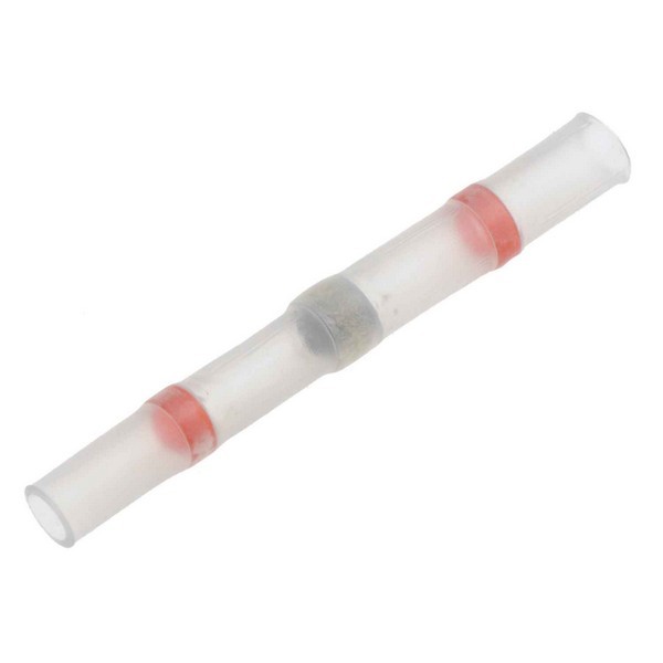 22-18 Gauge Butt Solder Filled Connector, Red