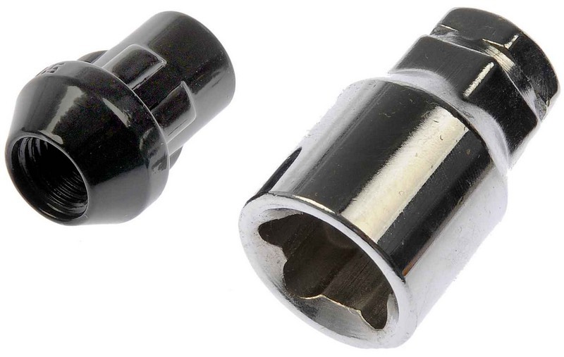 Black Chrome Acorn M12-1.50