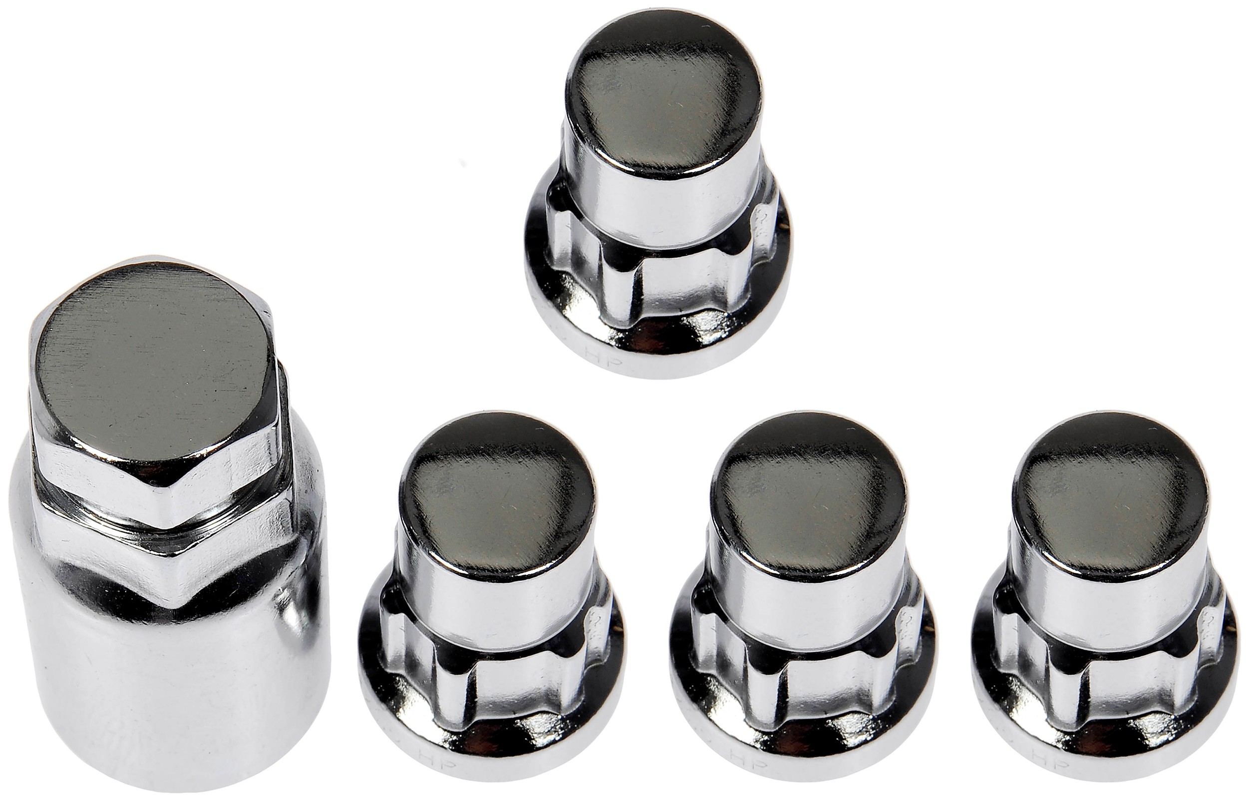Wheel Nut Lock Chrome Acorn Set 1/2-20