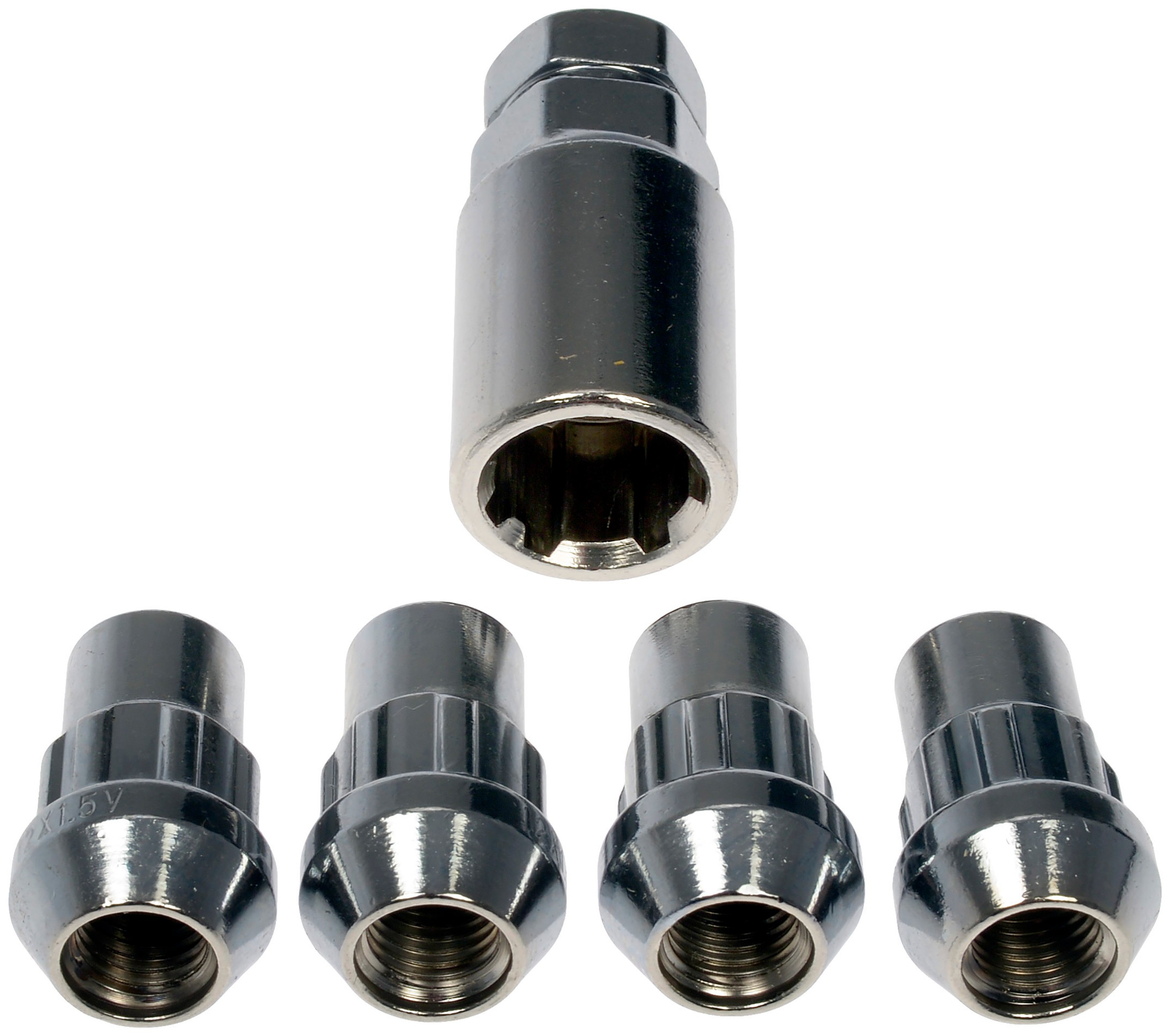 Wheel Nut Lock Chrome Acorn Set M12-1.50