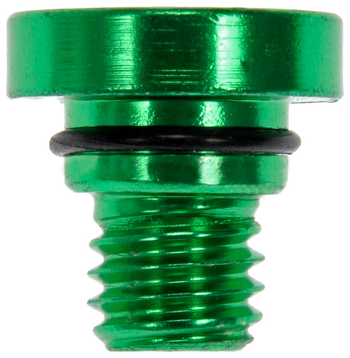 Wheel Nut Cap, Green Aluminum