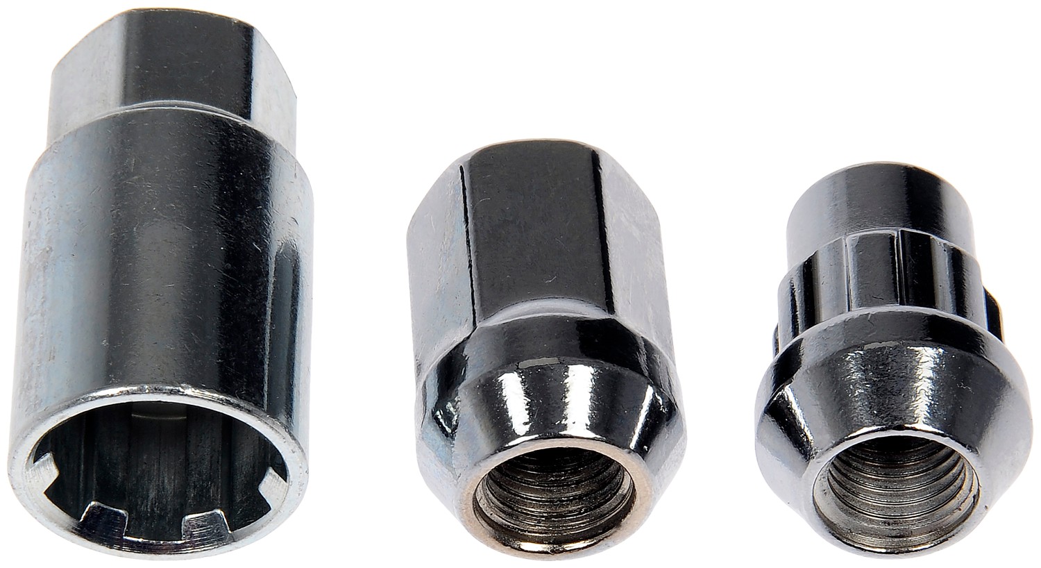 Chrome Acorn Wheel Nut Lock Set