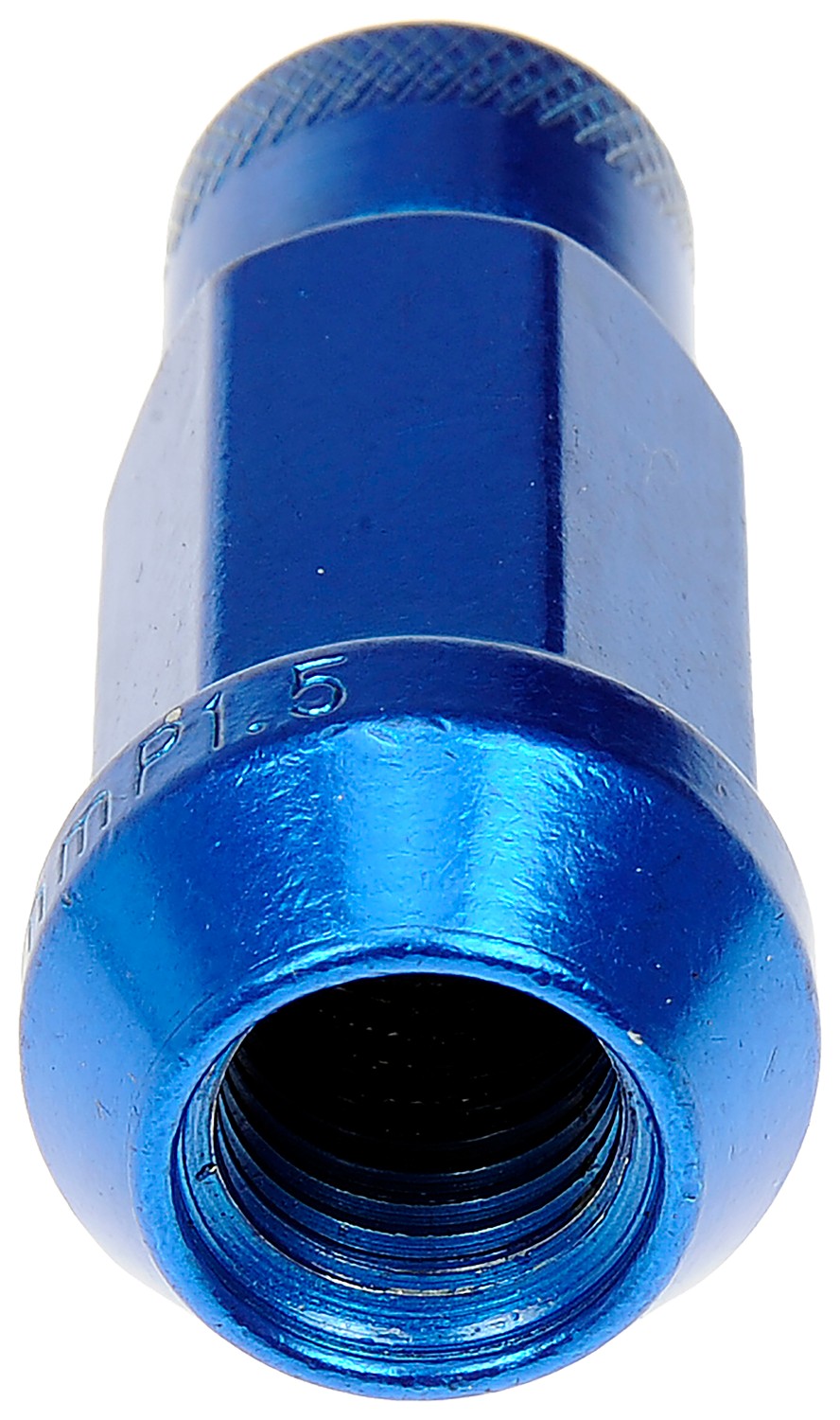 Blue Open End Knurled Wheel Nuts