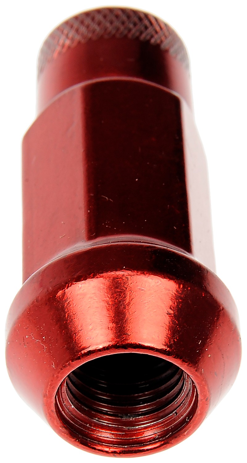 Red Open End Knurled Wheel Nuts