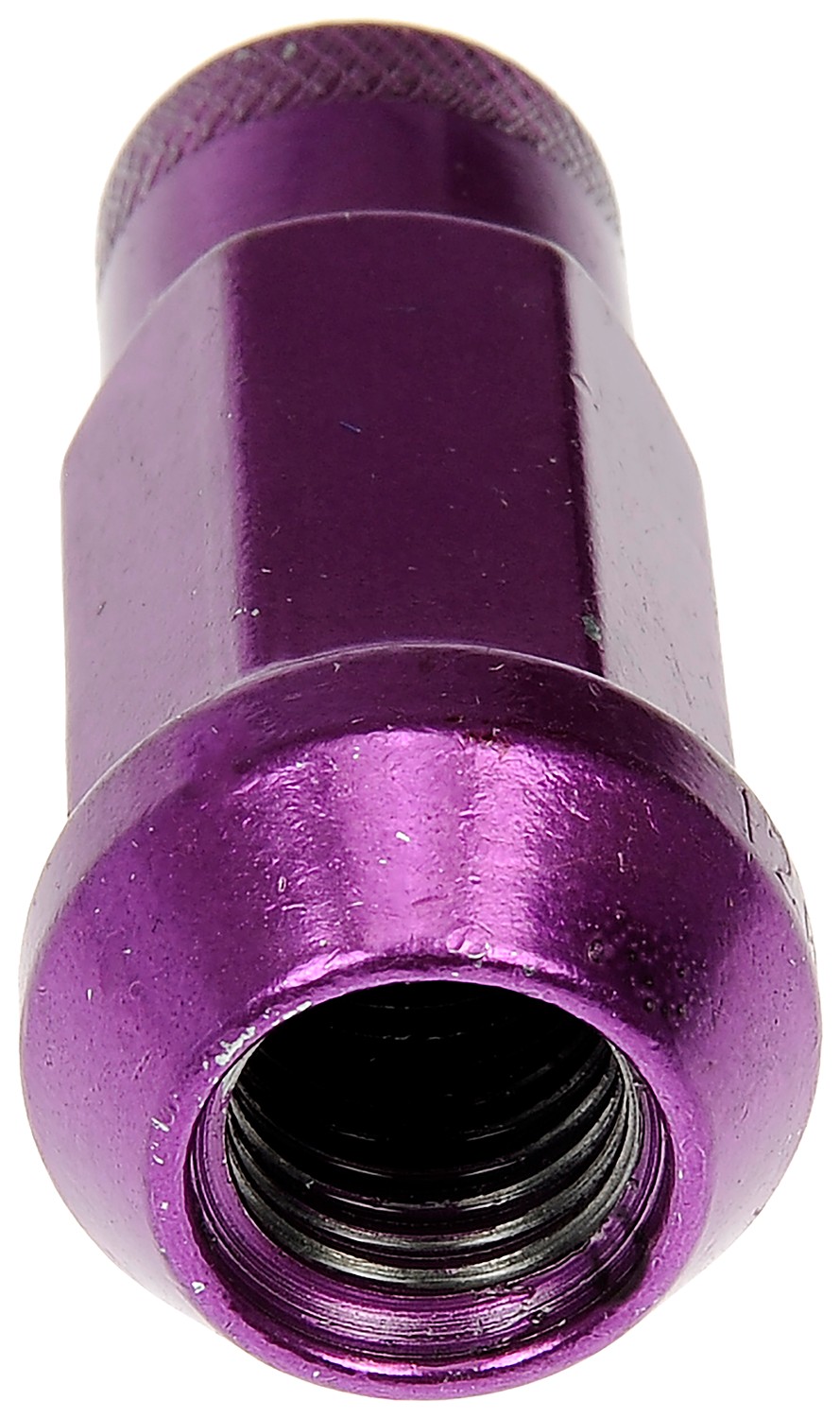 Purple Open End Knurled Wheel Nuts