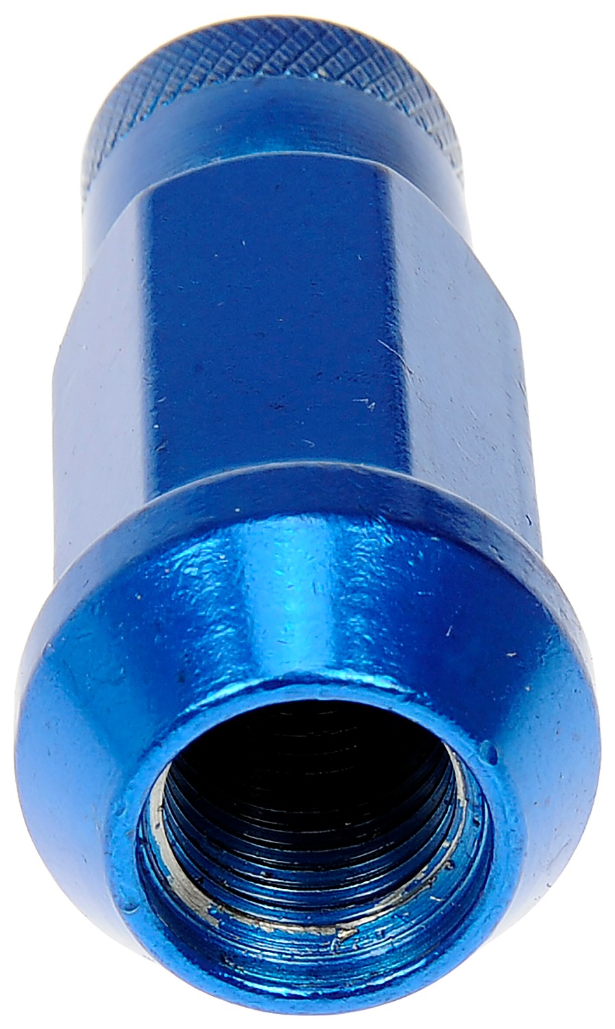 Blue Open End Knurled Wheel Nuts