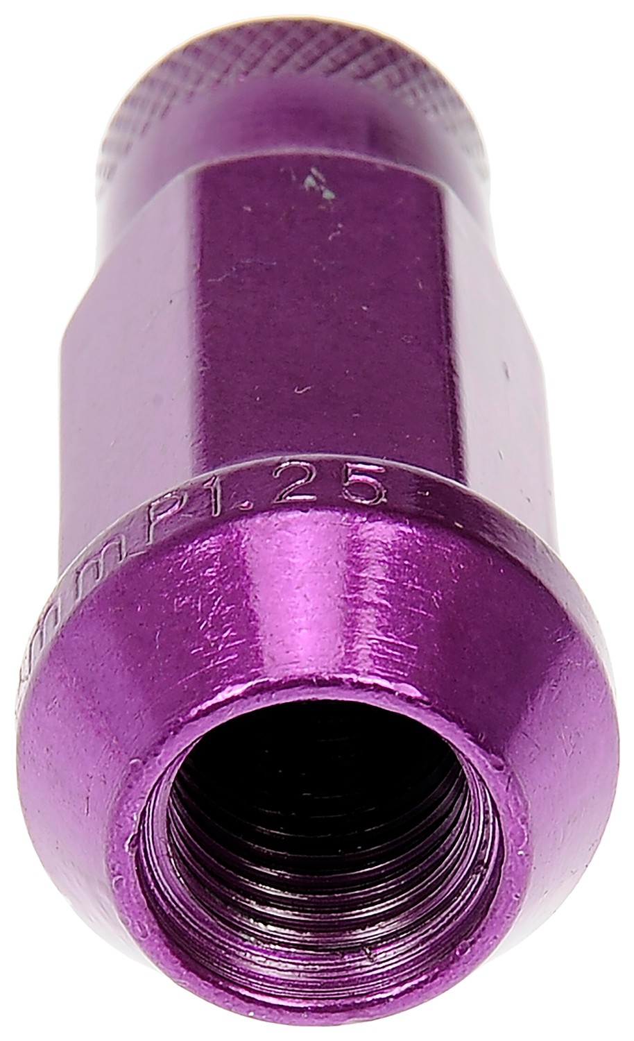 Purple Open End Knurled Wheel Nuts